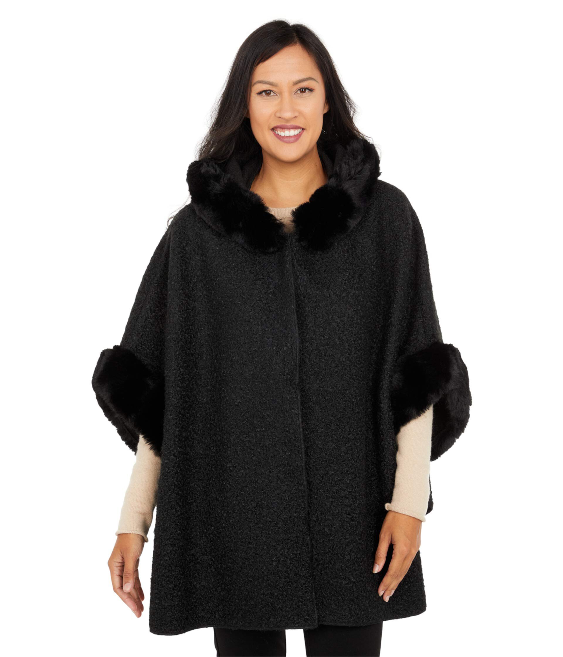 Shawn Hooded Poncho Love Token