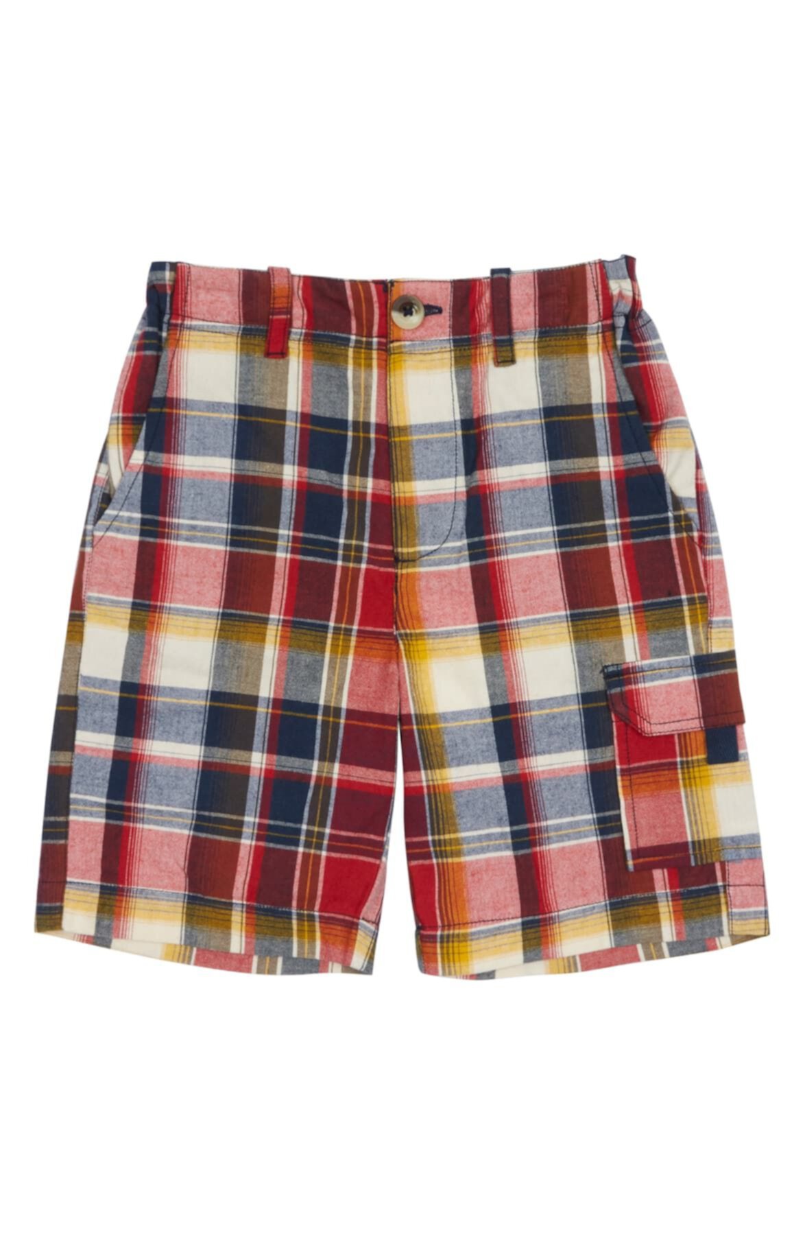 Rocco Plaid Cargo Shorts (Toddler Boys, Little Boys, & Big Boys) Peek