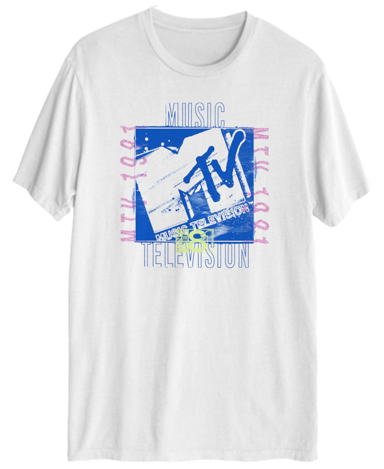 Мужская футболка MTV Grunge с коротким рукавом Hybrid