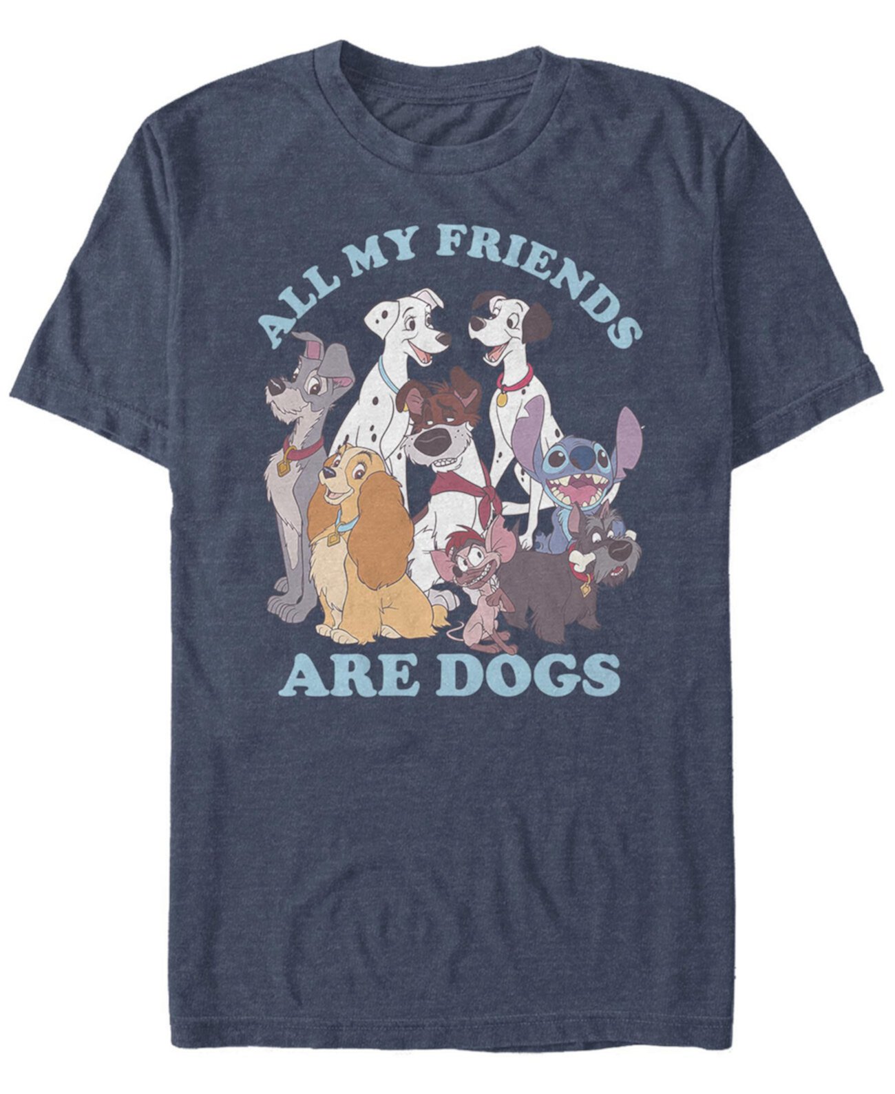Мужская футболка с коротким рукавом Disney Multi Franchise Dog Friends FIFTH SUN