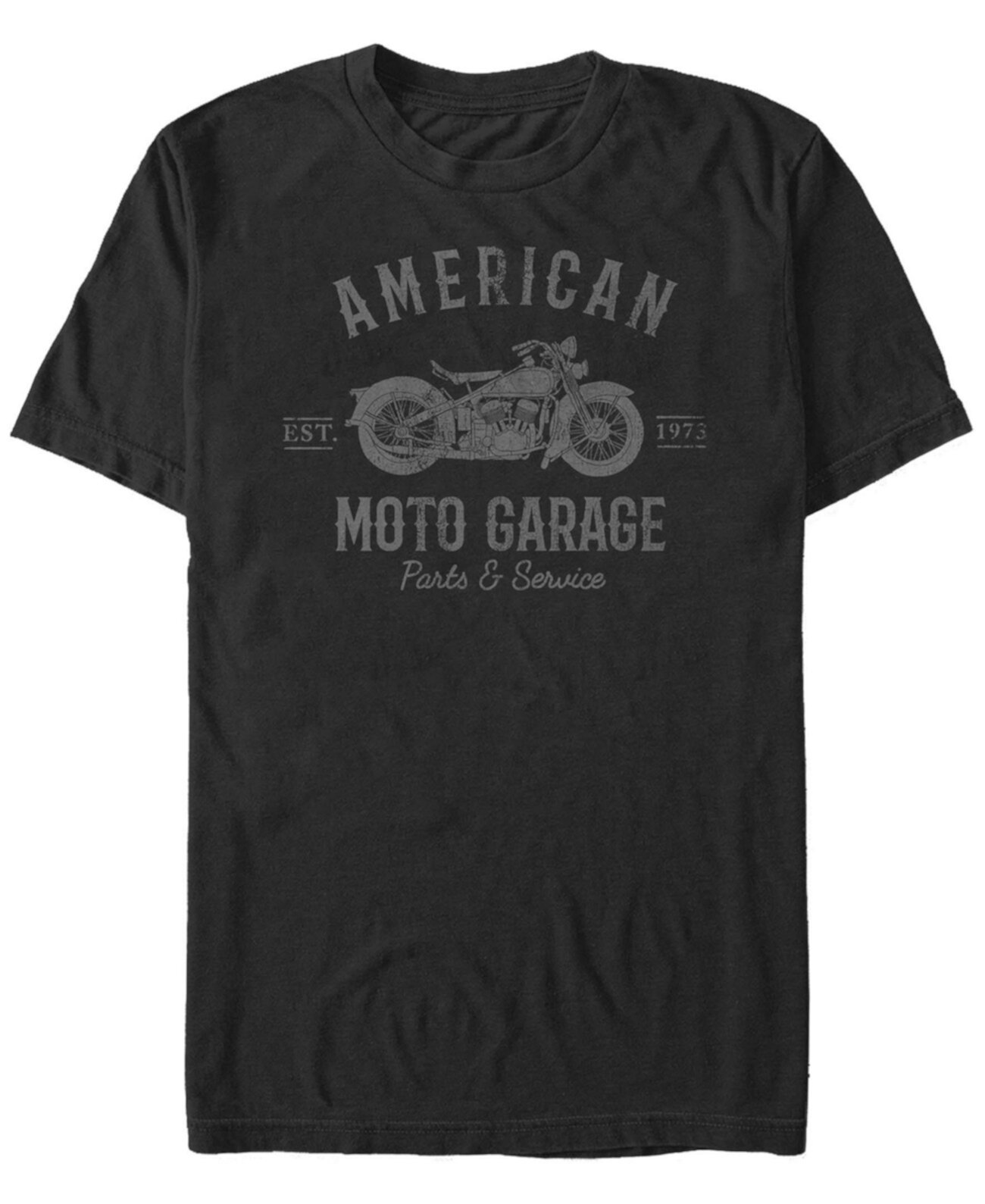 Мужская футболка с коротким рукавом Generic Additude American Moto Garage FIFTH SUN