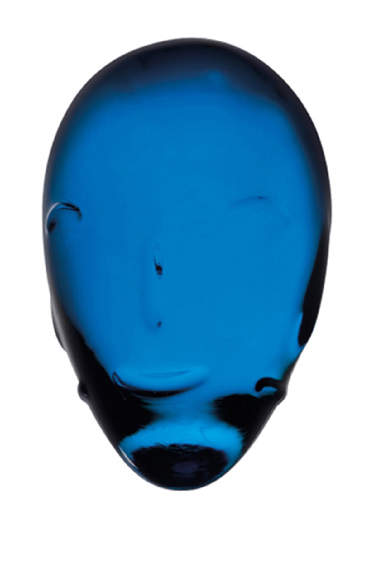 Moods Paperweight / Accessory - Steel Blue Nude Glass