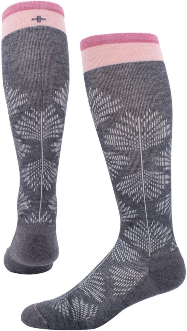 Носки с широким голенищем и цветочным принтом - женские Sockwell