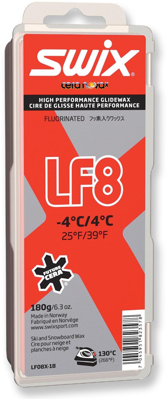 LF8 Low Fluoro Wax 25 to 39 Degrees F - 180g Swix