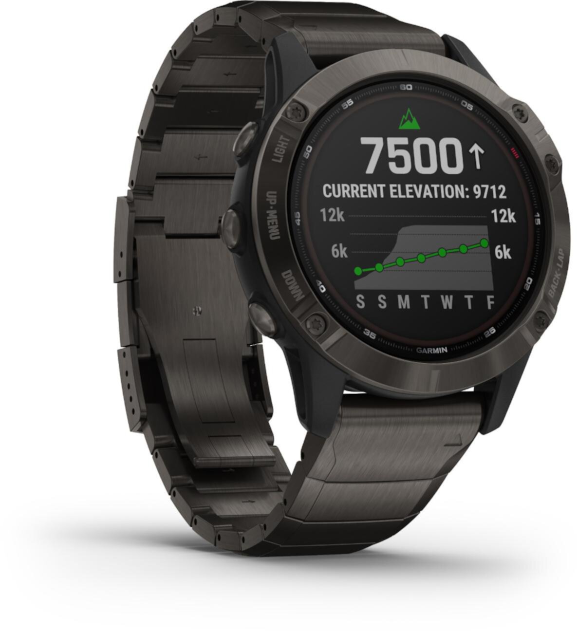 GPS-часы для мультиспорта fenix 6 Pro Solar Titanium Multisport Garmin