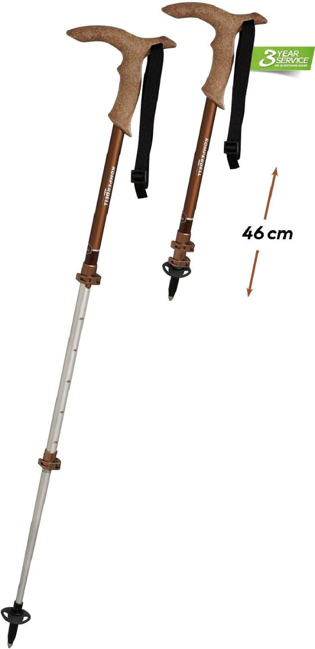Walker Powerlock Compact Trekking Pole - Single Komperdell