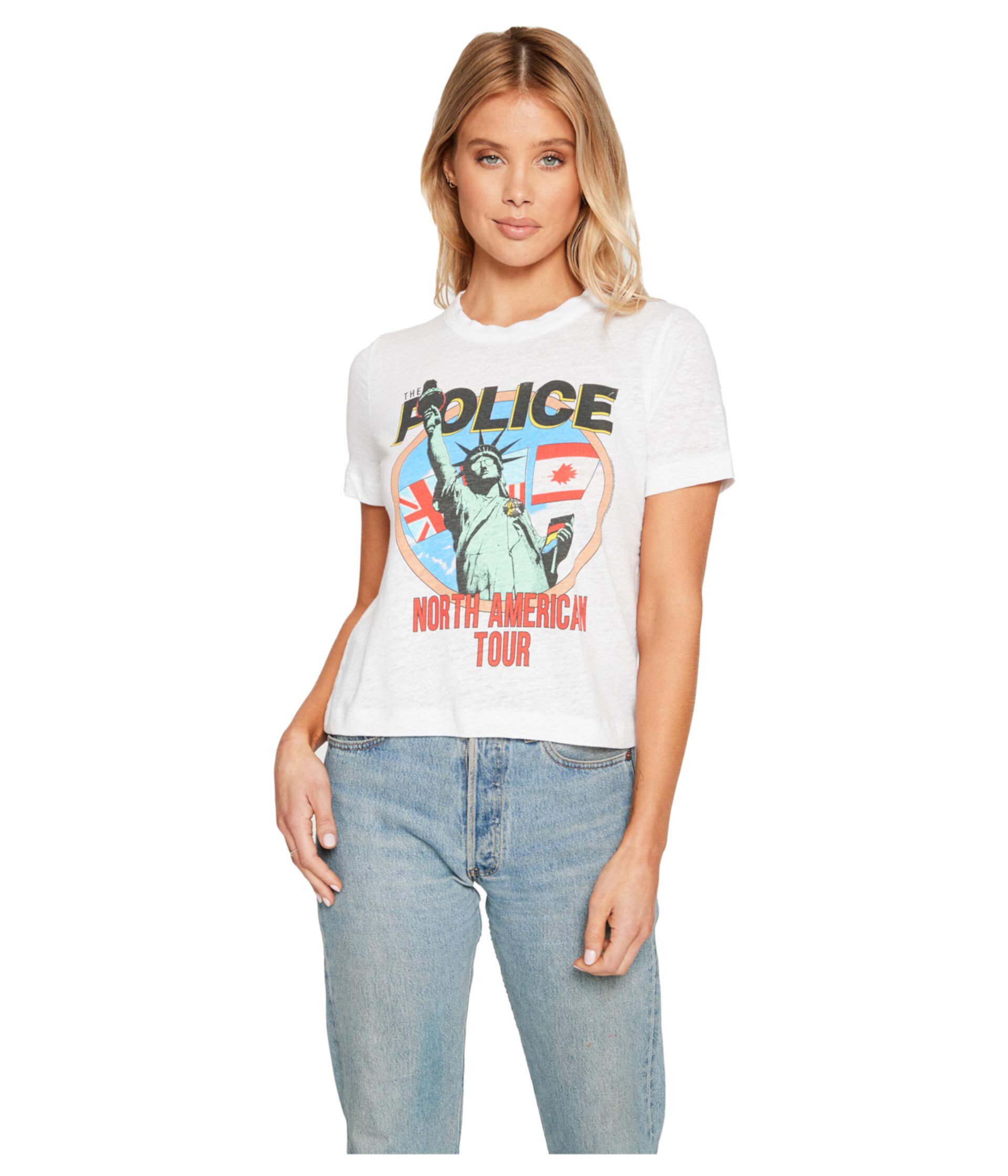 Легкая футболка из льняного джерси "The Police - North America 1983" Chaser