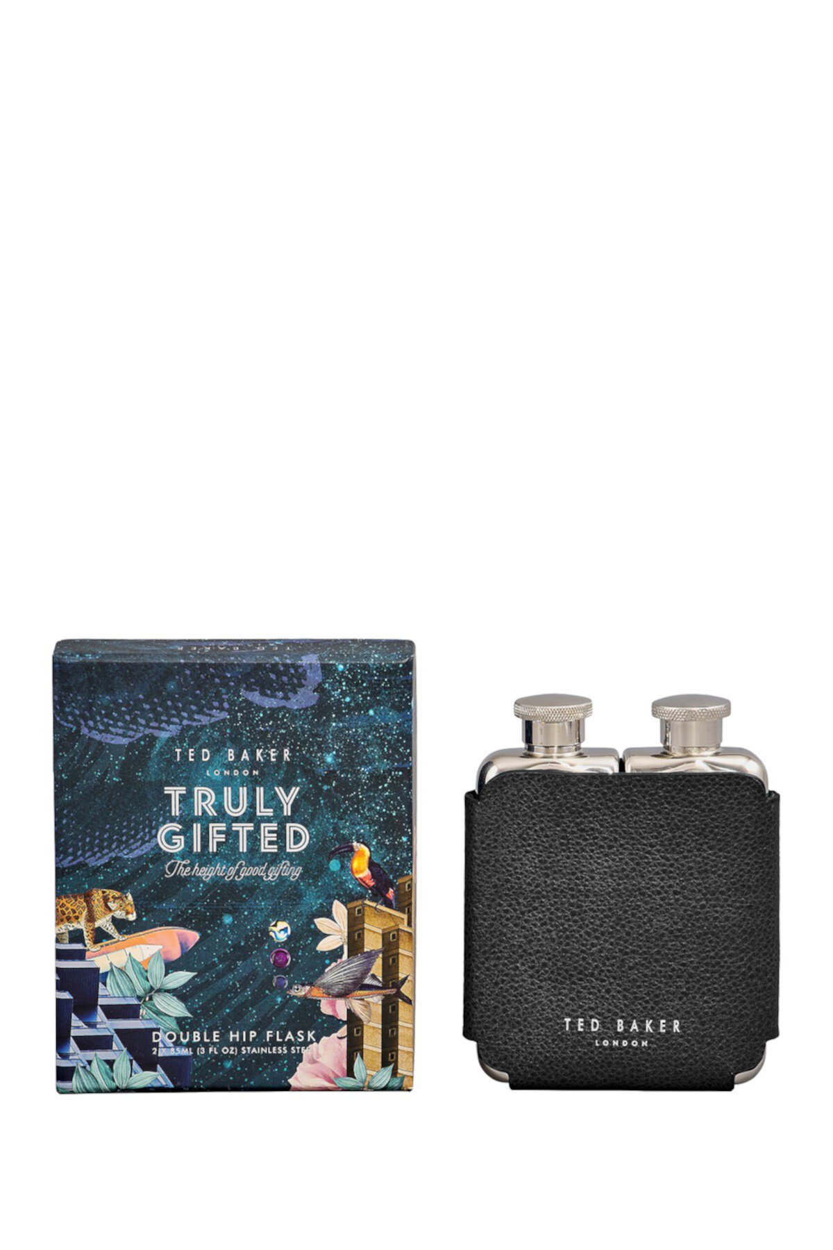 Ted's World Double Hip Flask Ted Baker