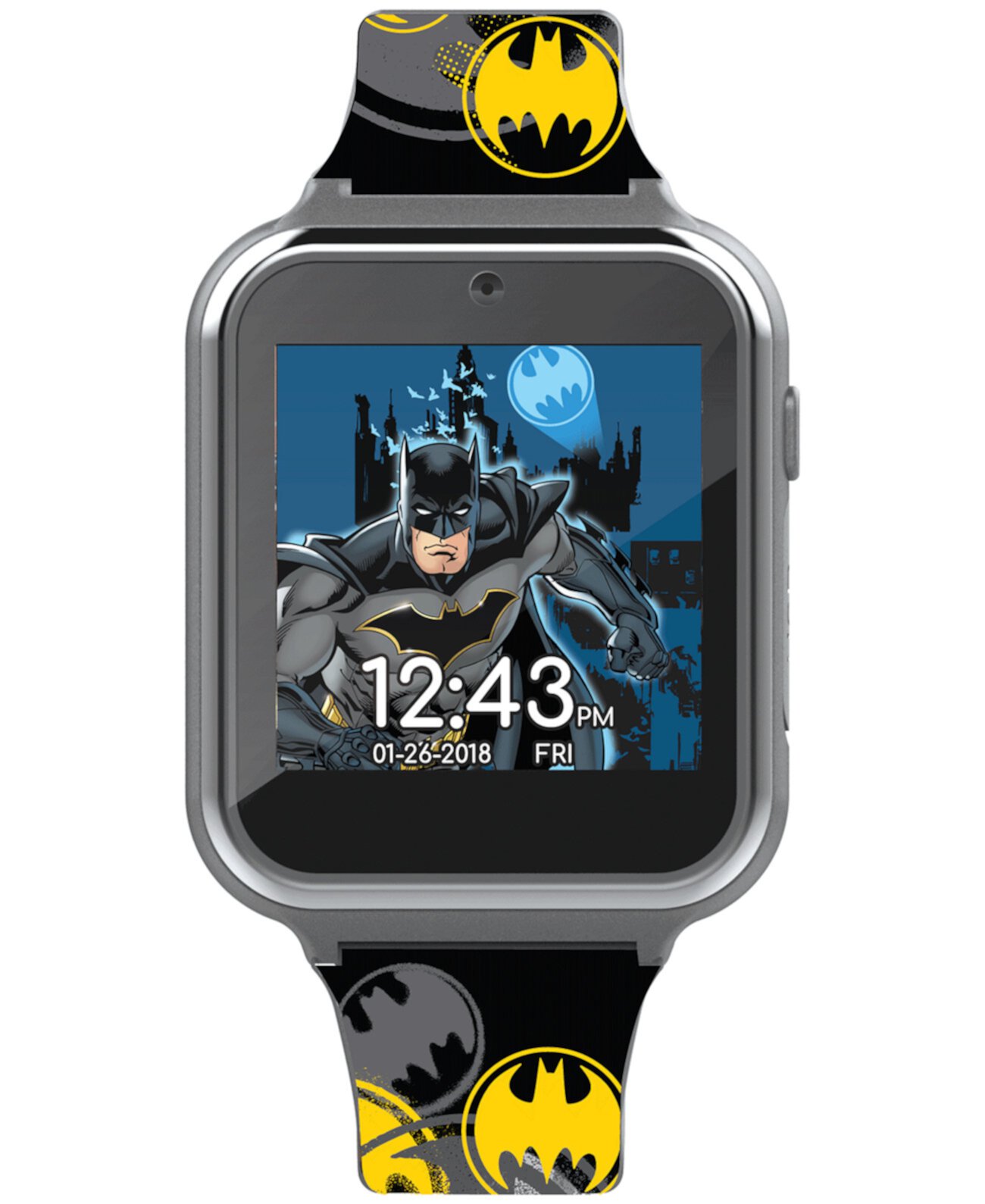 Детские умные часы с силиконовым ремешком и сенсорным экраном с Бэтменом 46x41 мм ACCUTIME