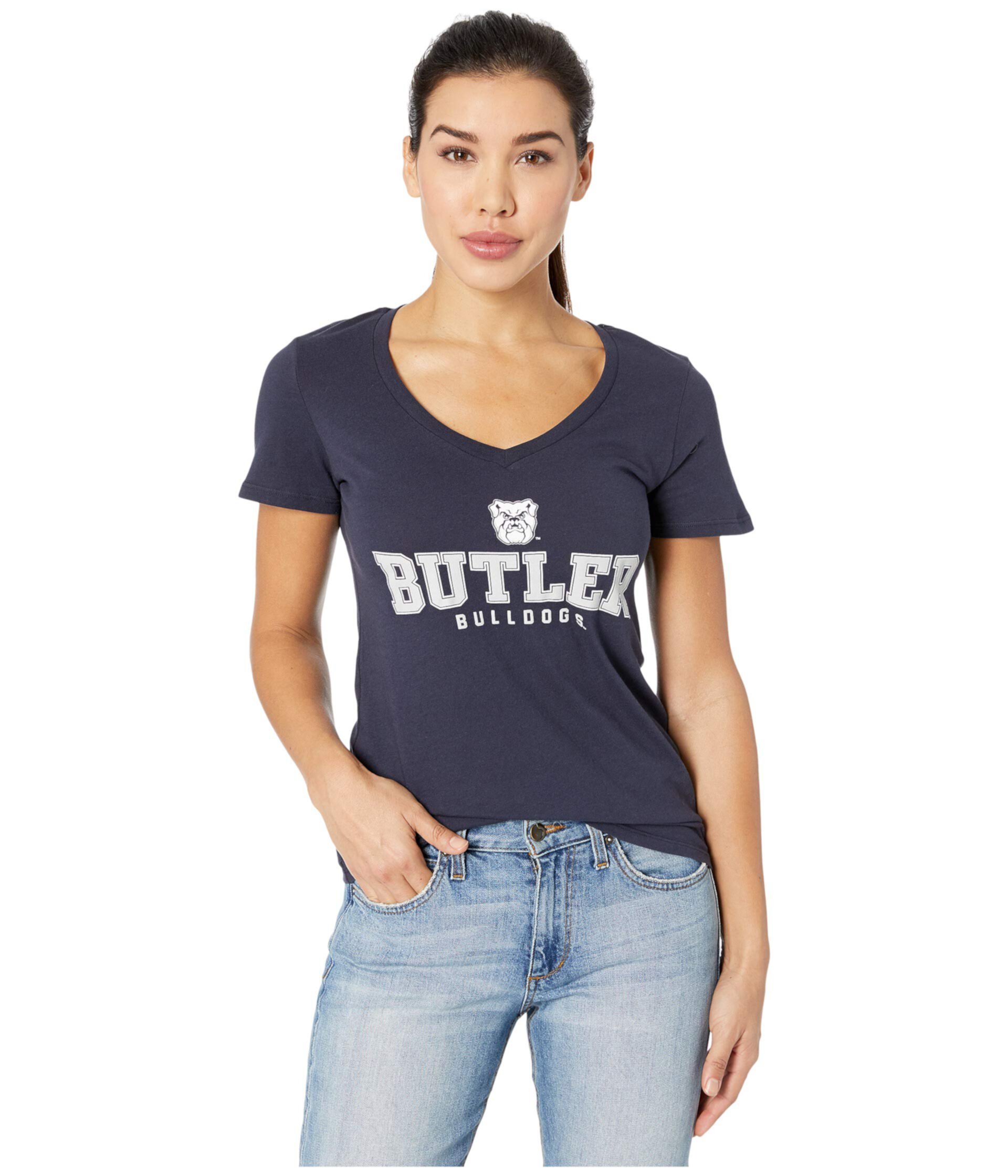 Футболка Butler Bulldogs University с V-образным вырезом Champion College
