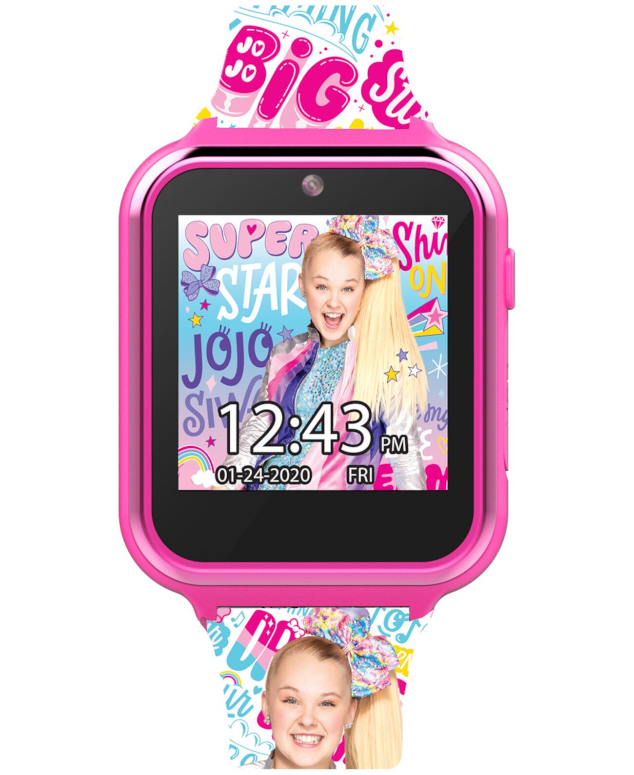 Детские часы ACCUTIME Jojo Siwa с силиконовым ремешком 46x41mm ACCUTIME