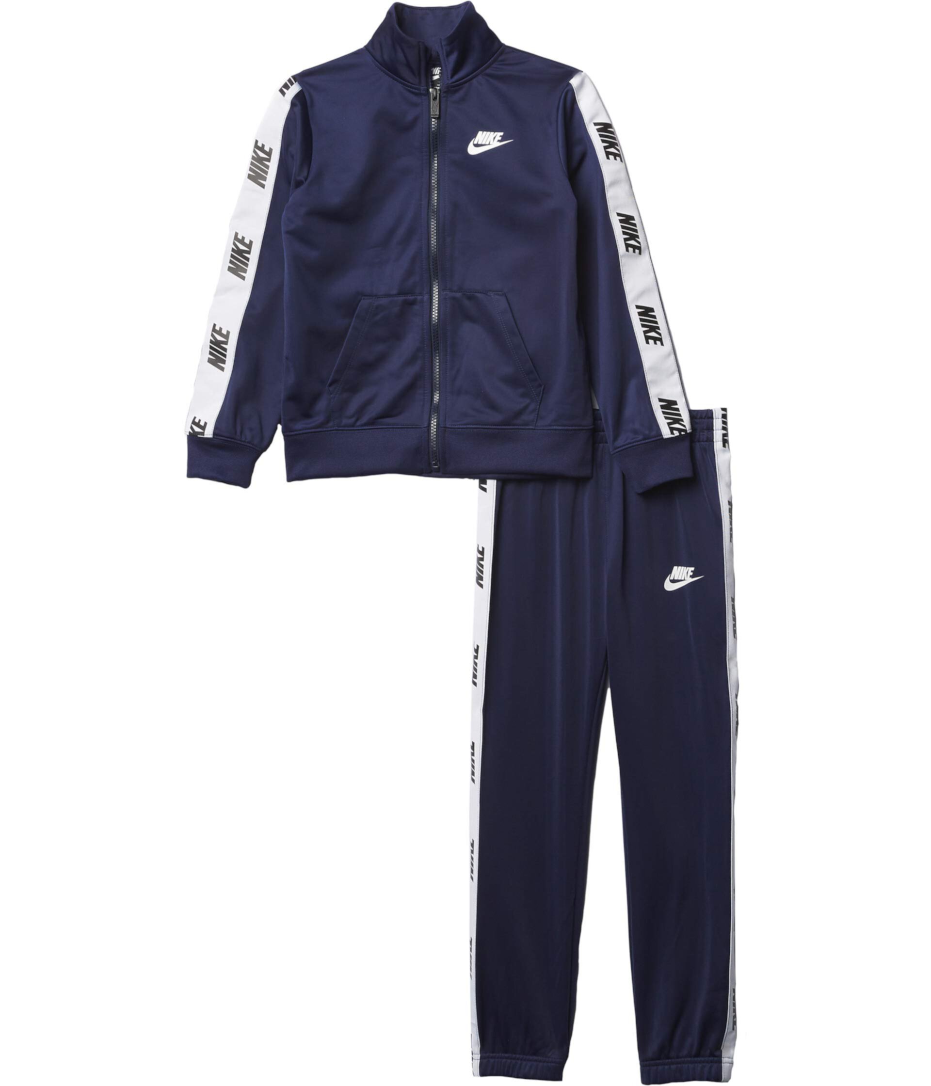 Куртка с тесьмой и штаны с логотипом, состоящий из двух частей, спортивный набор (для маленьких детей) Nike Kids
