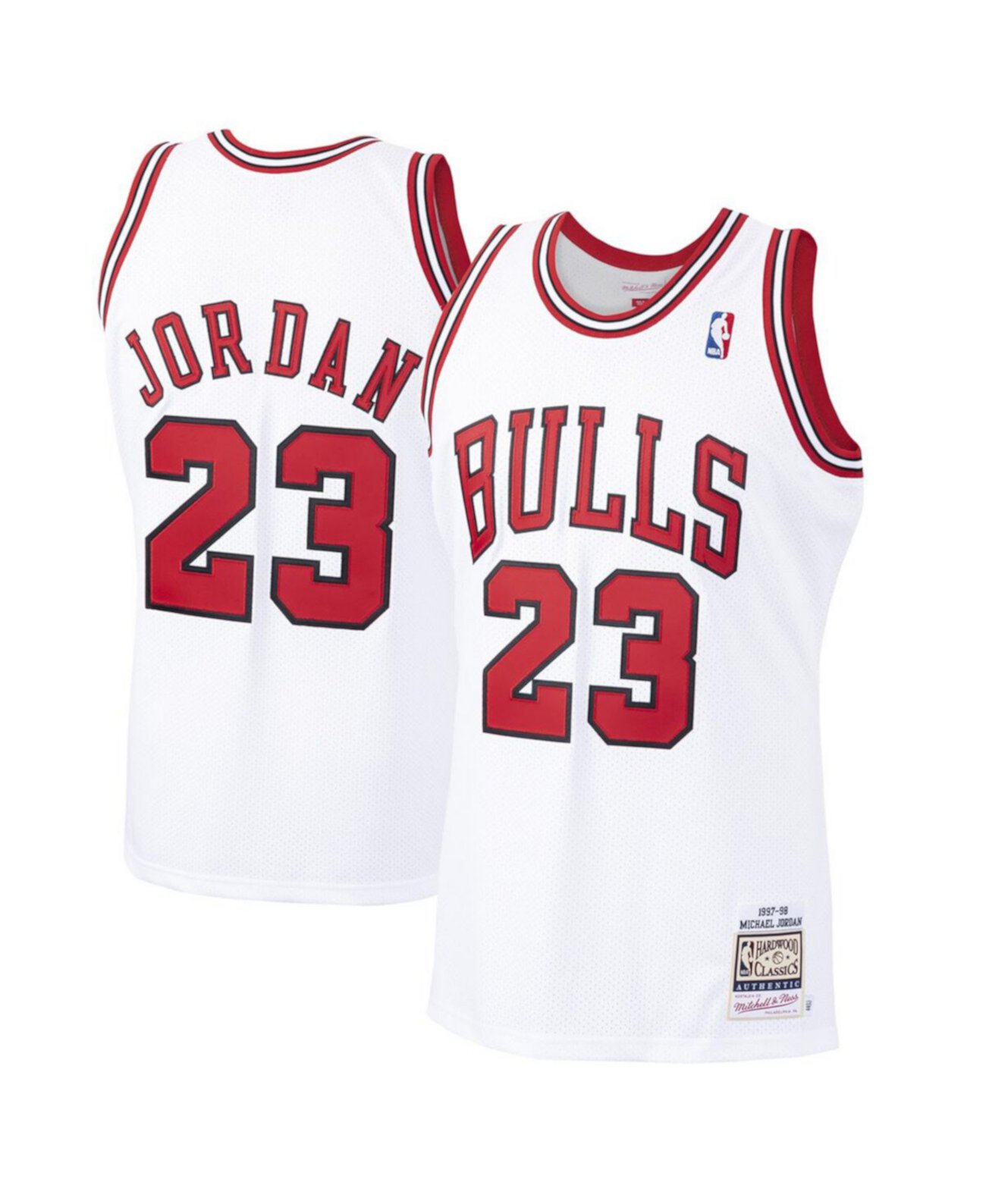 Мужское аутентичное джерси Chicago Bulls Michael Jordan Mitchell & Ness