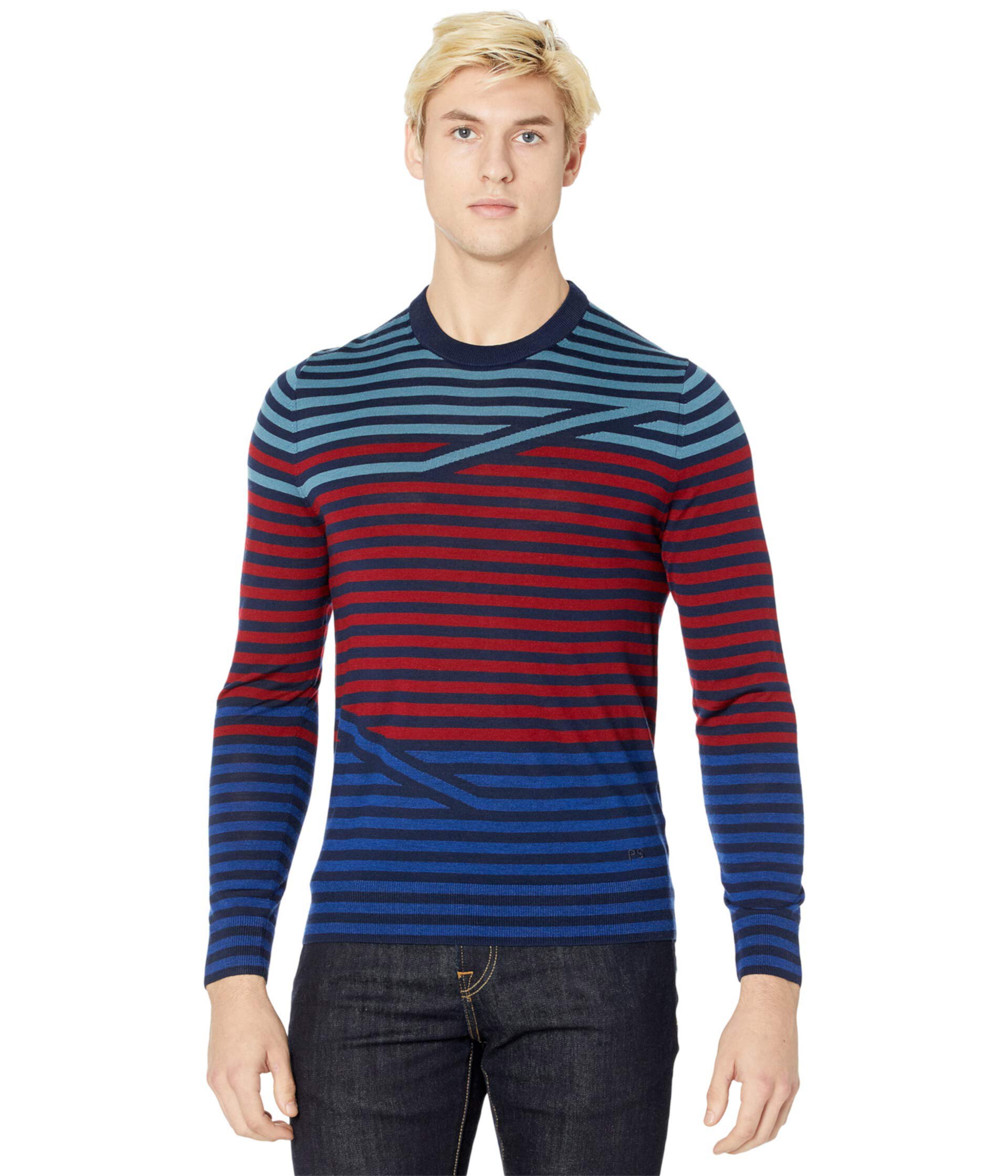 Crew Neck Striped Pullover Sweater Paul Smith