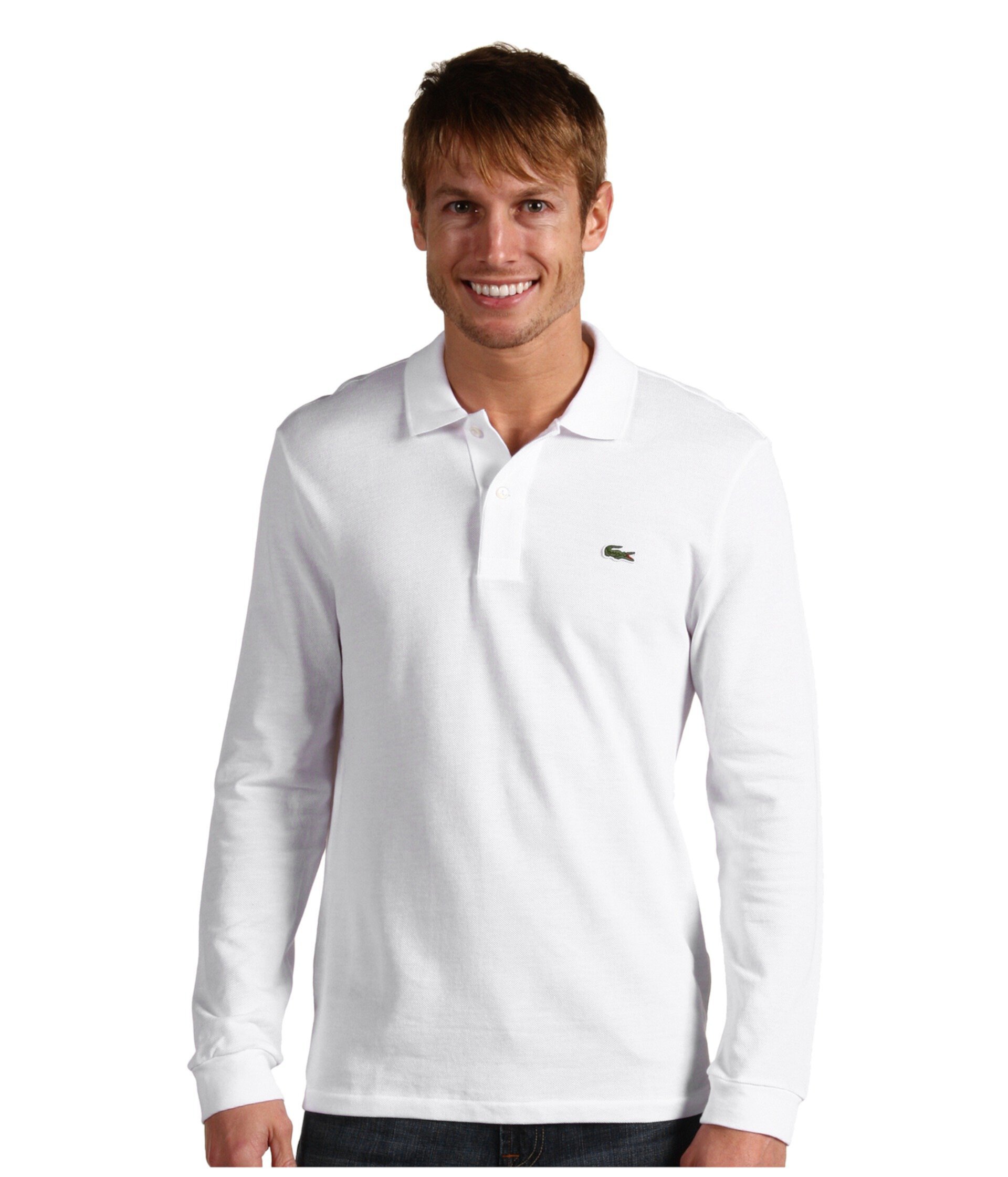Мужская рубашка-поло Lacoste с длинным рукавом Lacoste