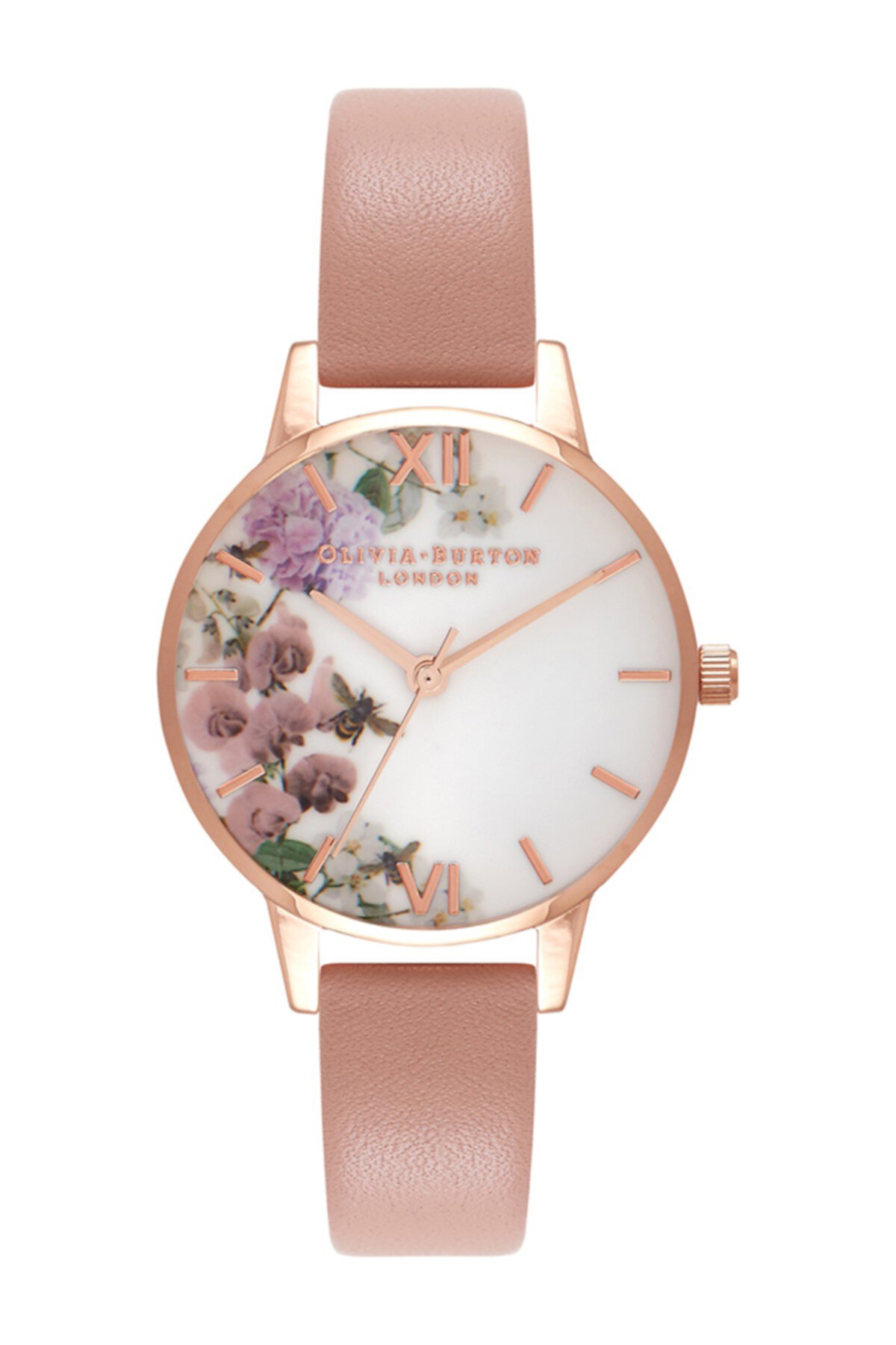 Women's Enchanted Garden Leather Strap Watch, 30mm OLIVIA BURTON