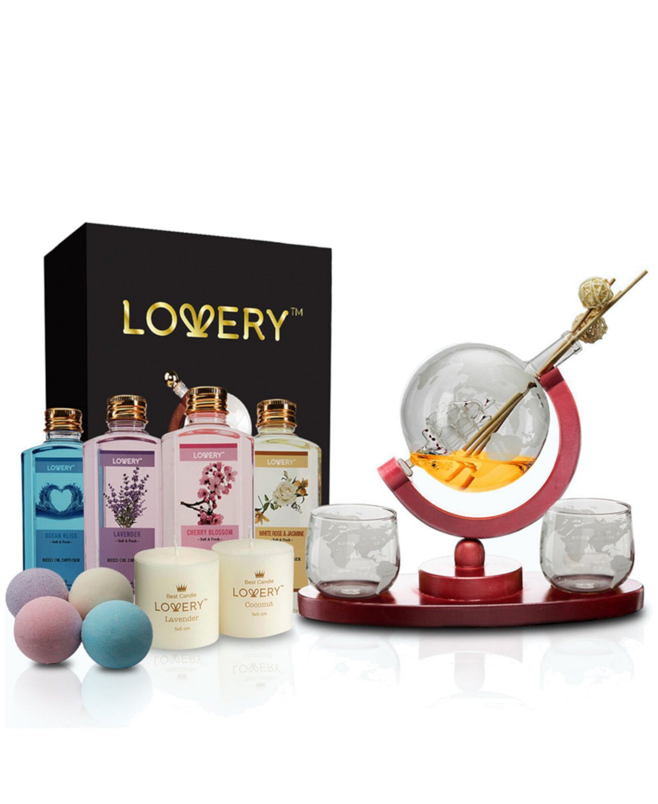 Подарочный набор из 16 предметов виски-винный шар Lovery