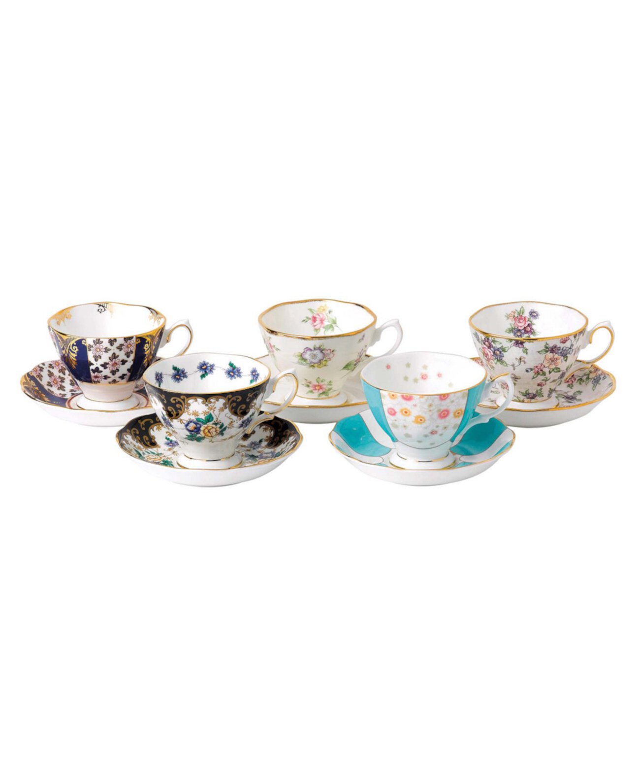 Набор чашки и блюдца из 5 предметов 100 Years 1900-1940 Royal Albert
