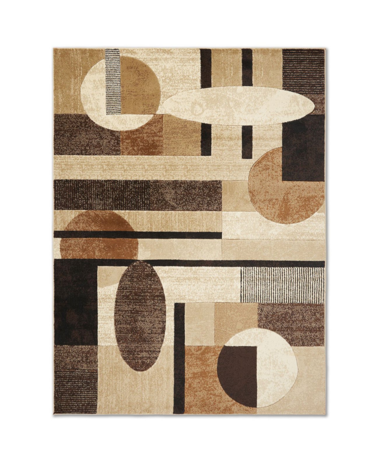 Brighton BRI10 Brown 7'10" x 10'6" Area Rug Global Rug Designs