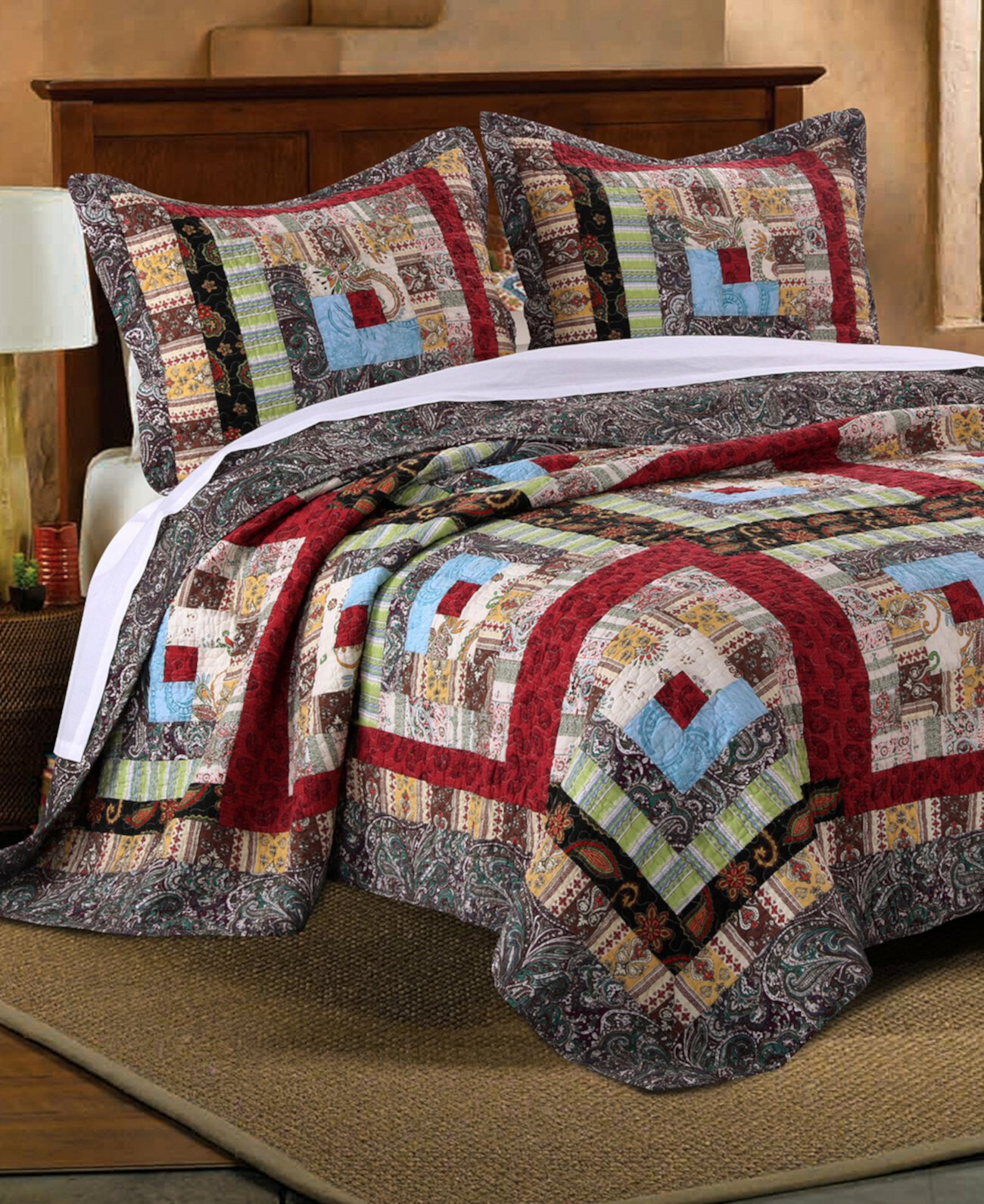 Комплект стеганого одеяла Colorado Lodge, двухкомпонентный твин Greenland Home Fashions