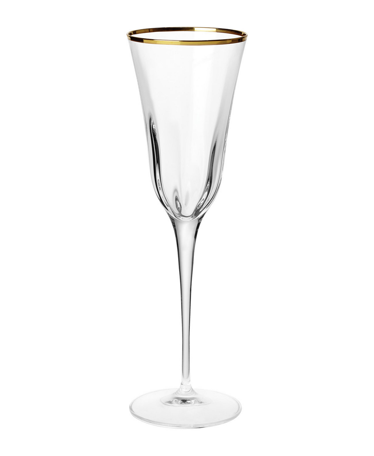 Оптическая золотая флейта для шампанского VIETRI