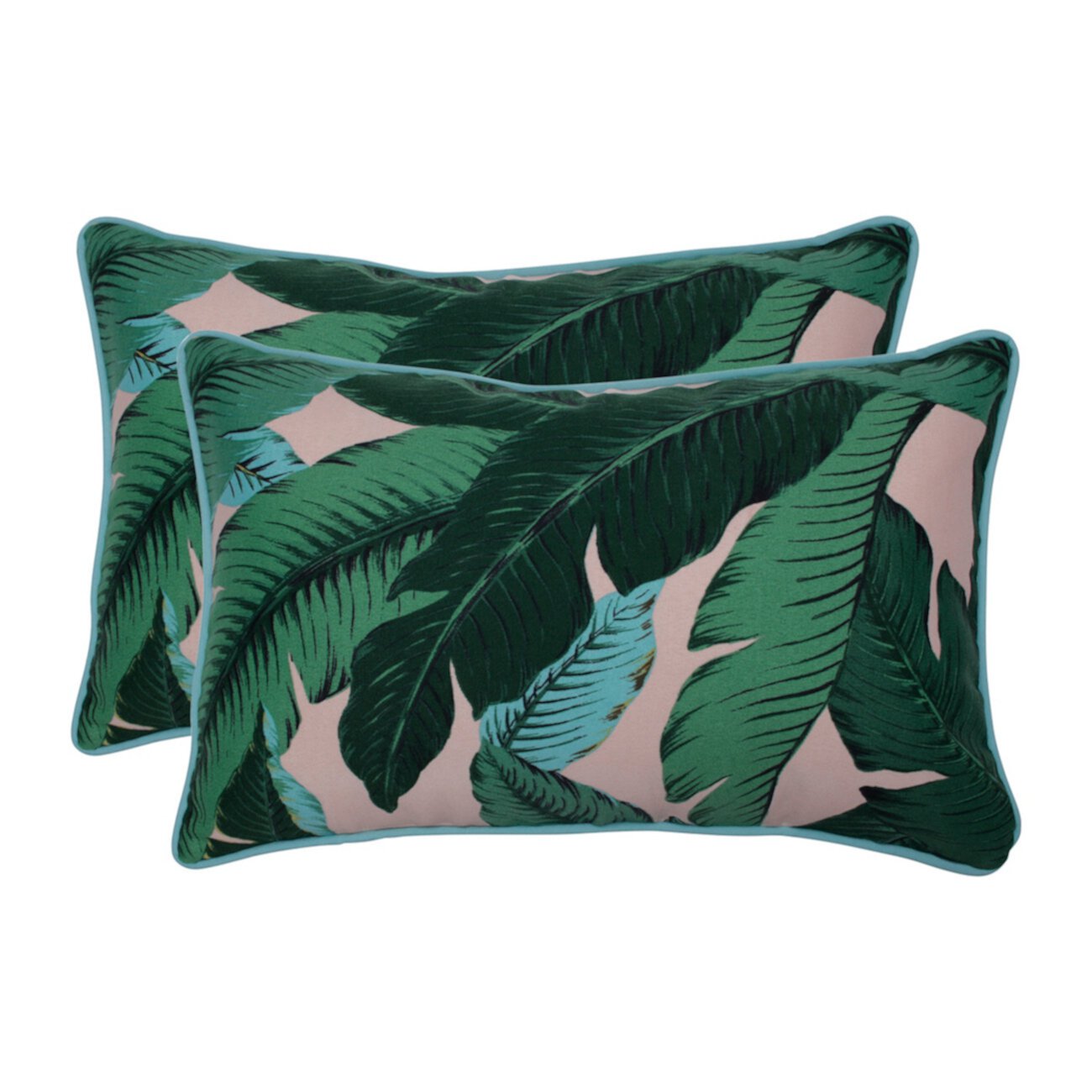 Прямоугольные декоративные подушки Swaying Palms Capri, 2 шт., для улицы и дома Pillow Perfect