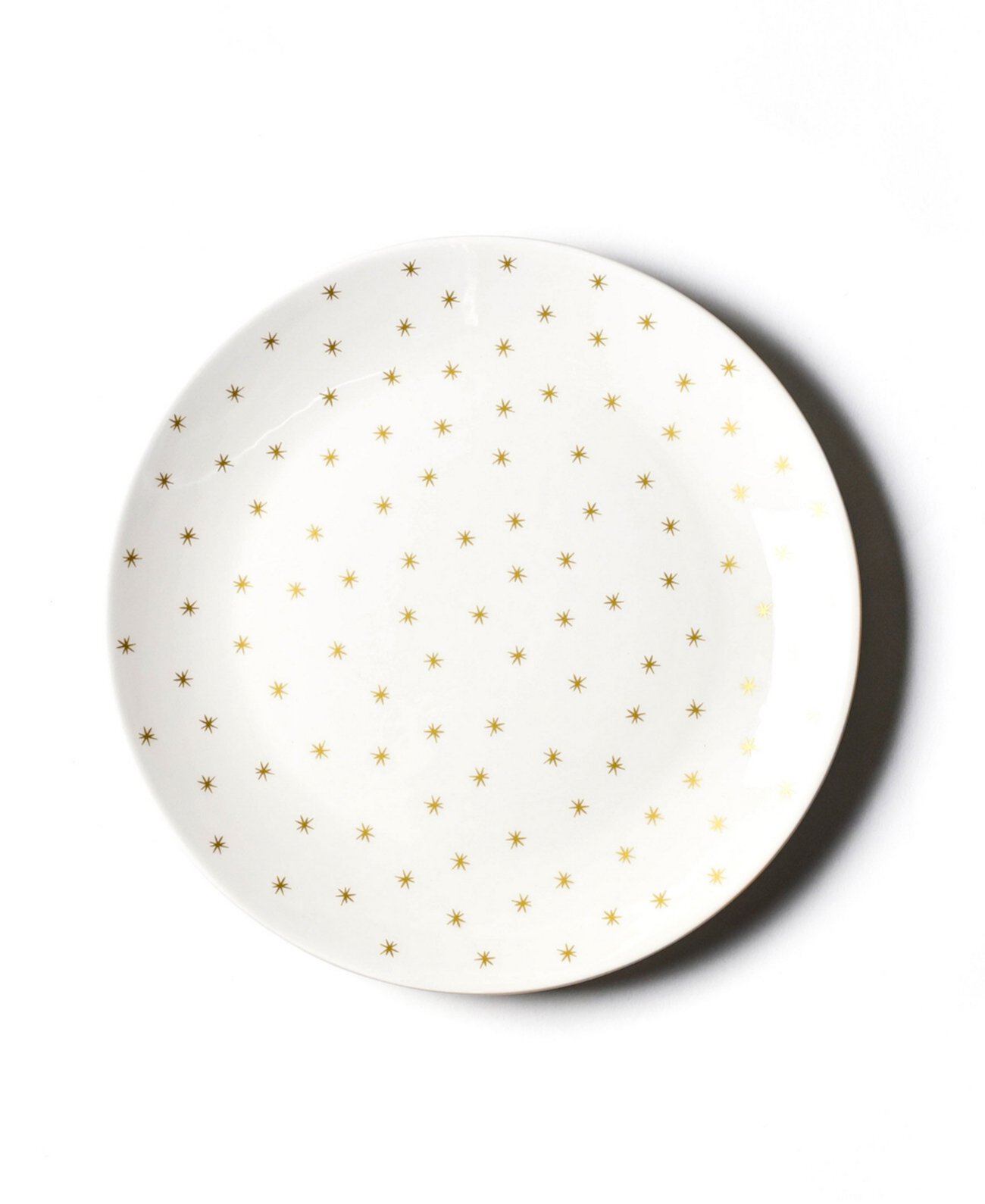 Обеденная тарелка с золотой звездой нейтрального Рождества Coton Colors