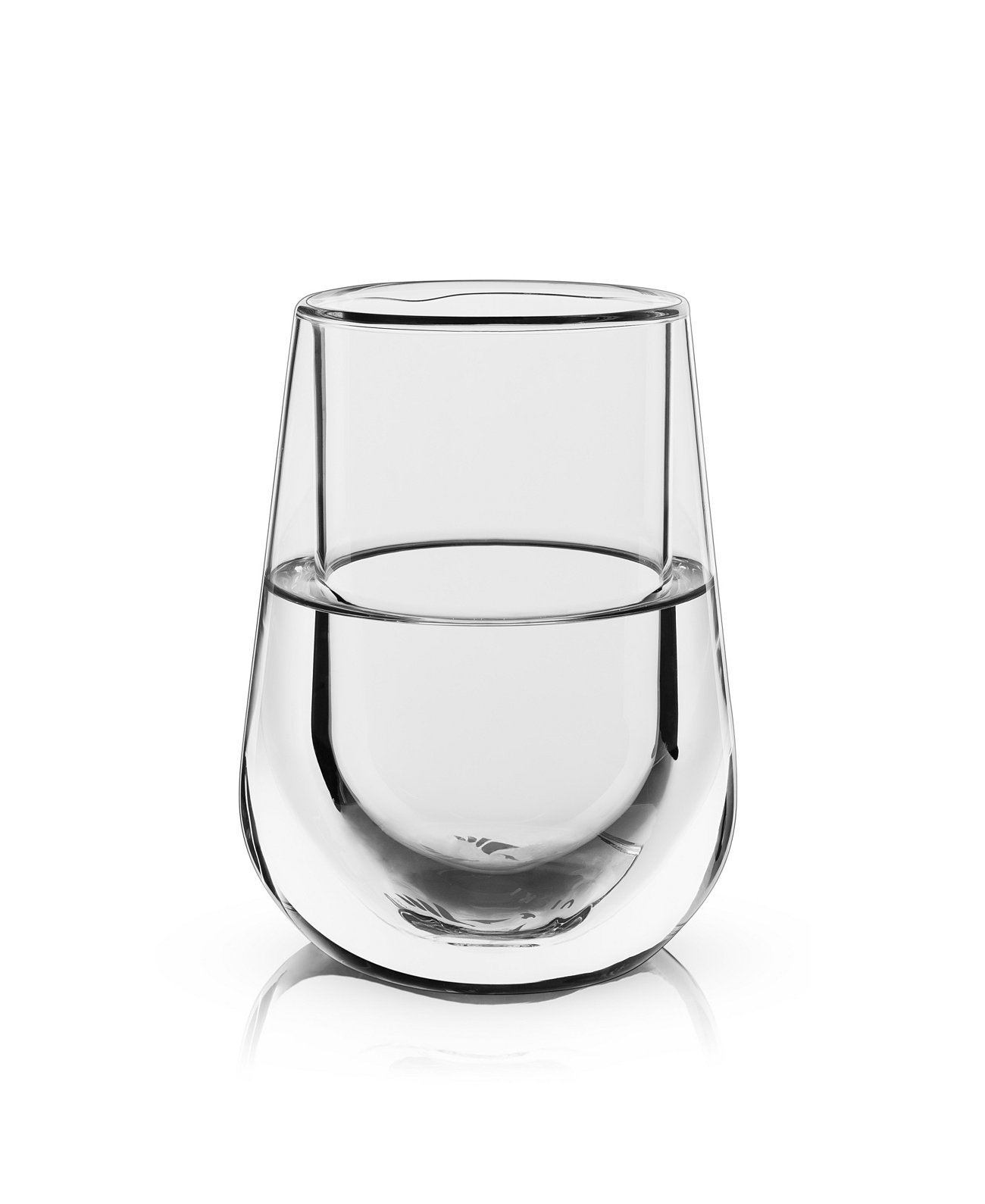 Стеклянный бокал для холодного вина с двойными стенками Glacier Viski