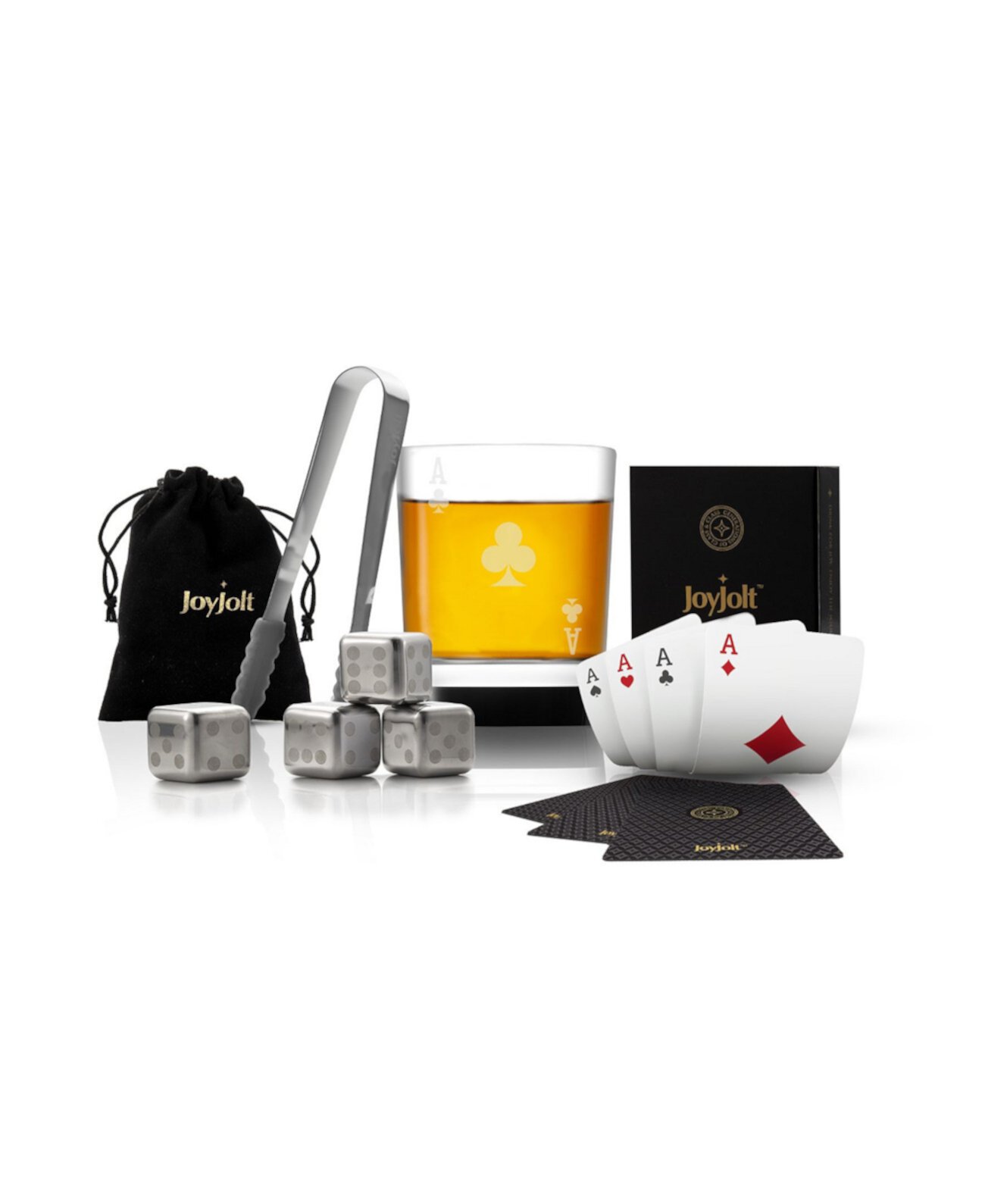 Подарочный набор виски Poker Ace of Clubs JoyJolt