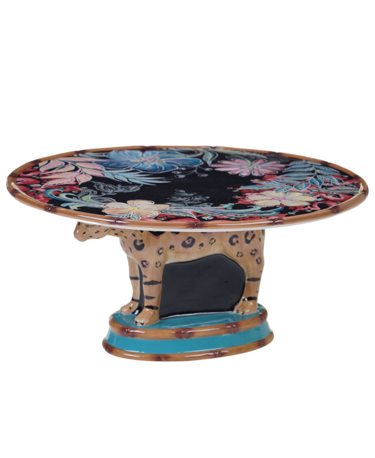Exotic Jungle 3-D Cake Stand Certified International