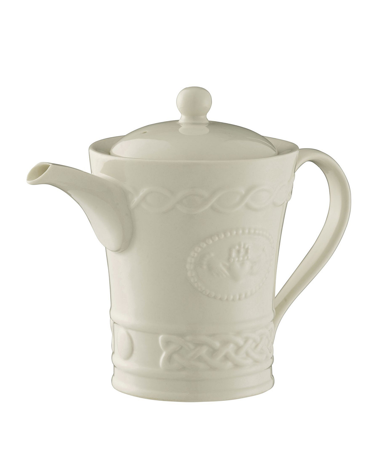 Чайник Claddagh из фарфора, ручной работы, 17,8 см длина, 10,7 см ширина Belleek