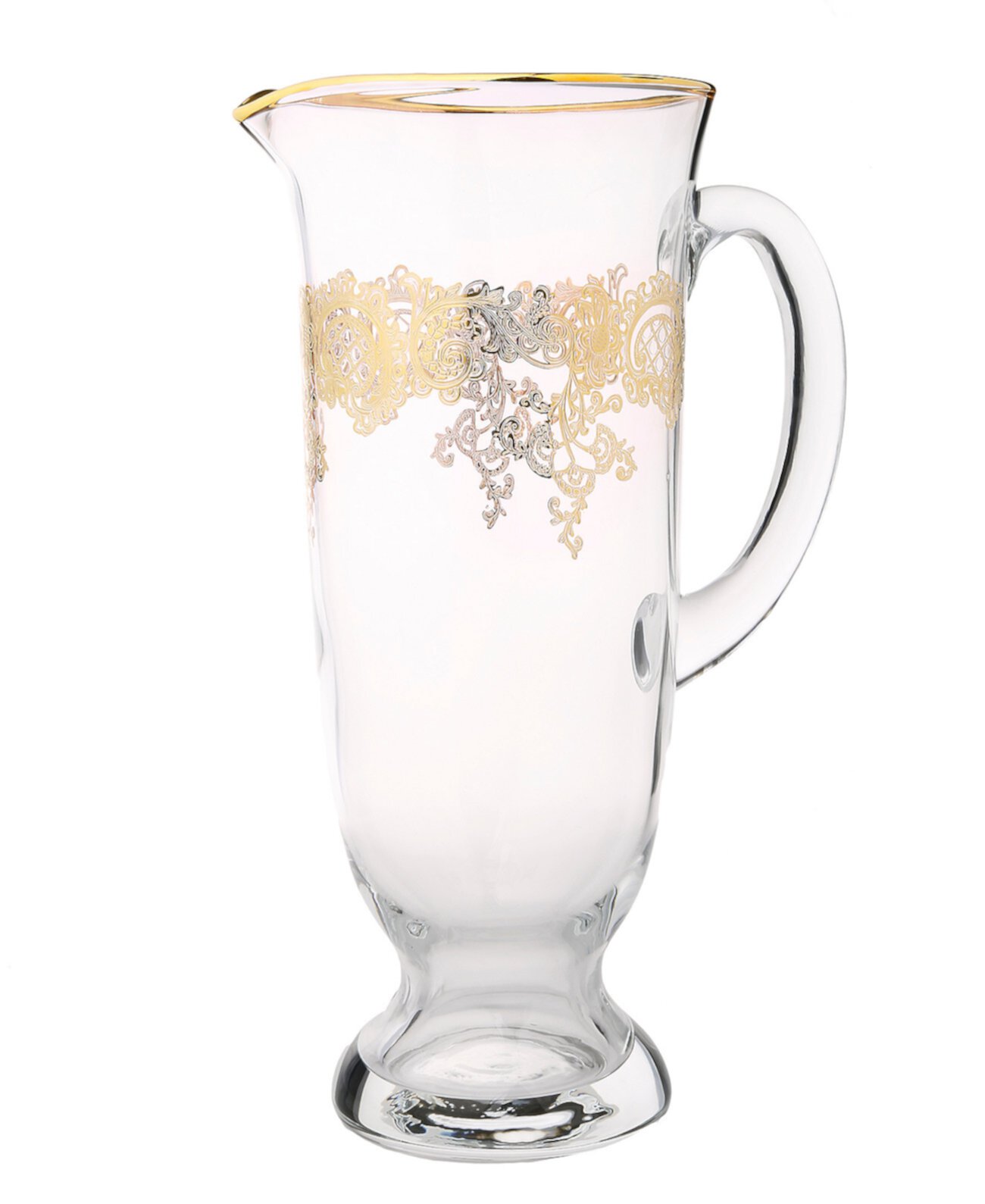 Water Pitcher with 24K Rich Gold Design Classic Touch