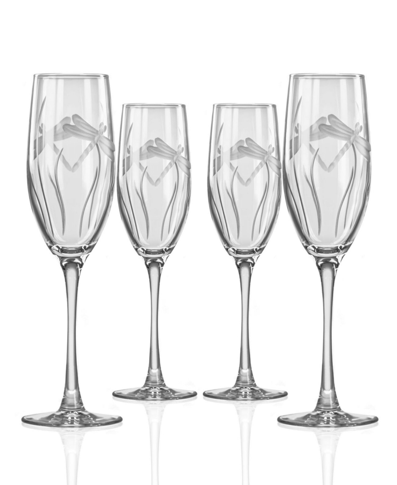 Флейта для шампанского Dragonfly 8 унций - набор из 4 бокалов Rolf Glass