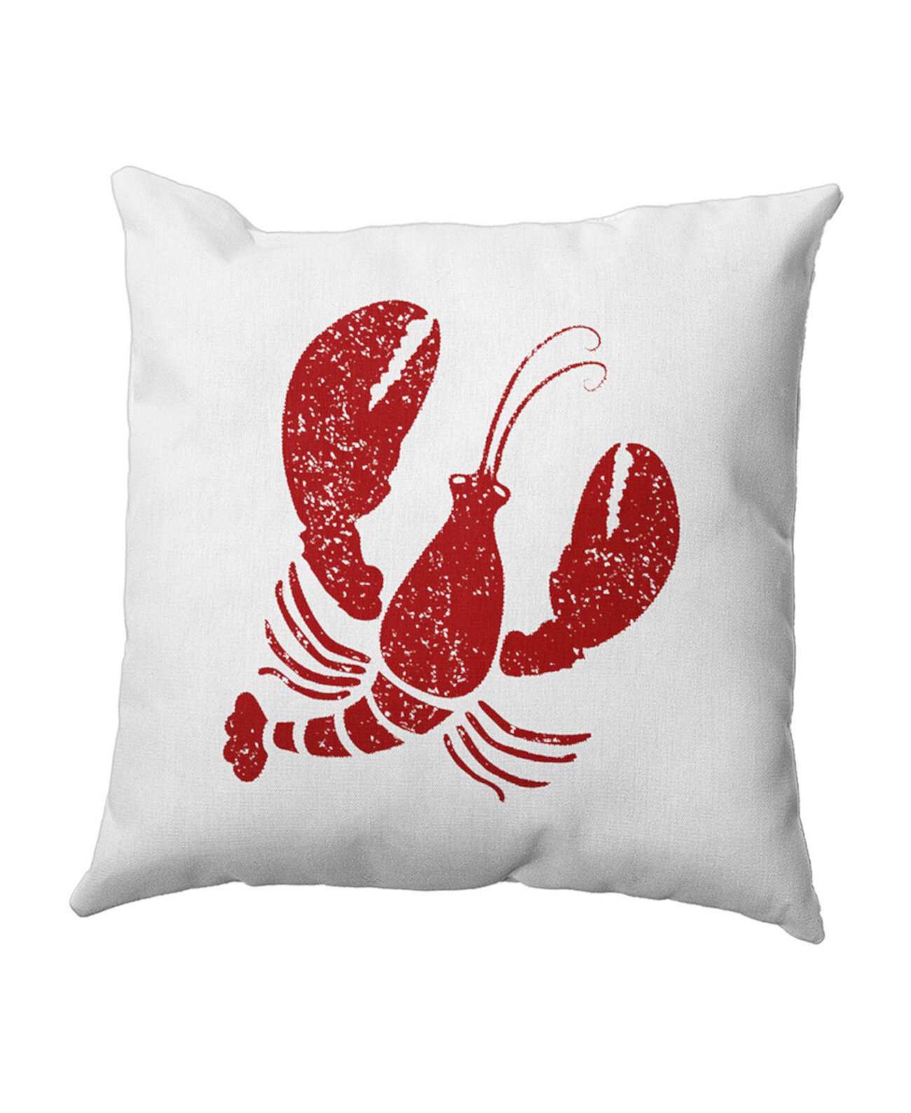 Белая и красная декоративная прибрежная подушка Lobster 16 дюймов E by Design
