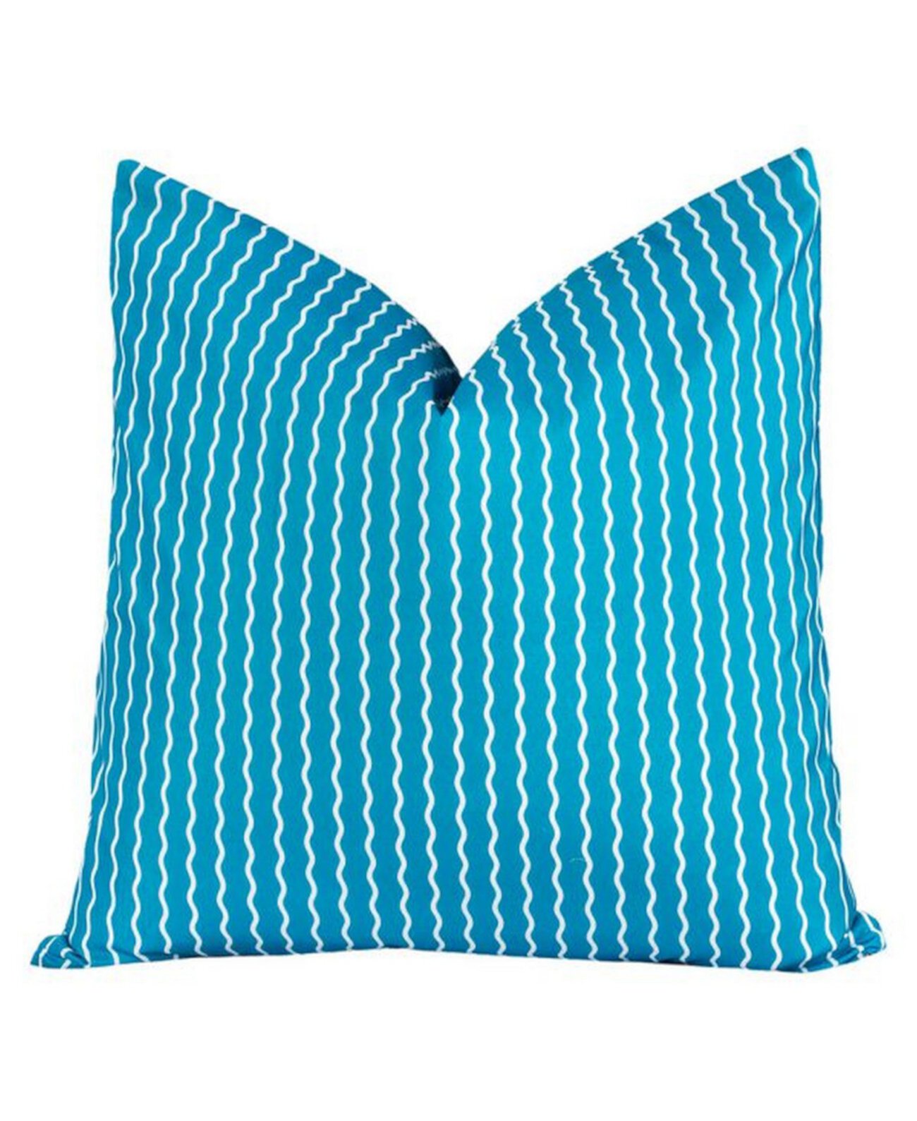 Дизайнерская декоративная подушка Serpentine Stripe Cerulean 16 дюймов Crayola