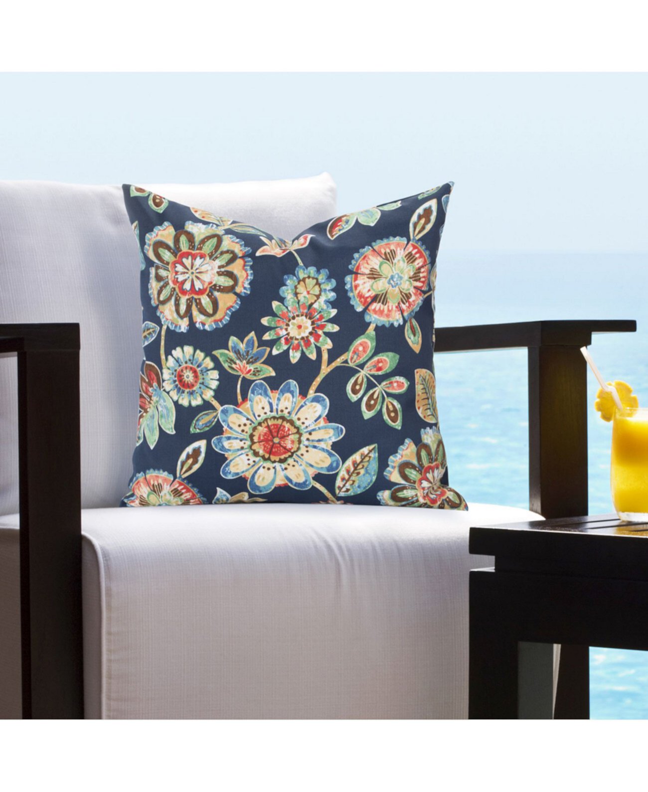 Дизайнерская декоративная подушка 16 дюймов с цветочным рисунком магнолии для дома и на улице Siscovers