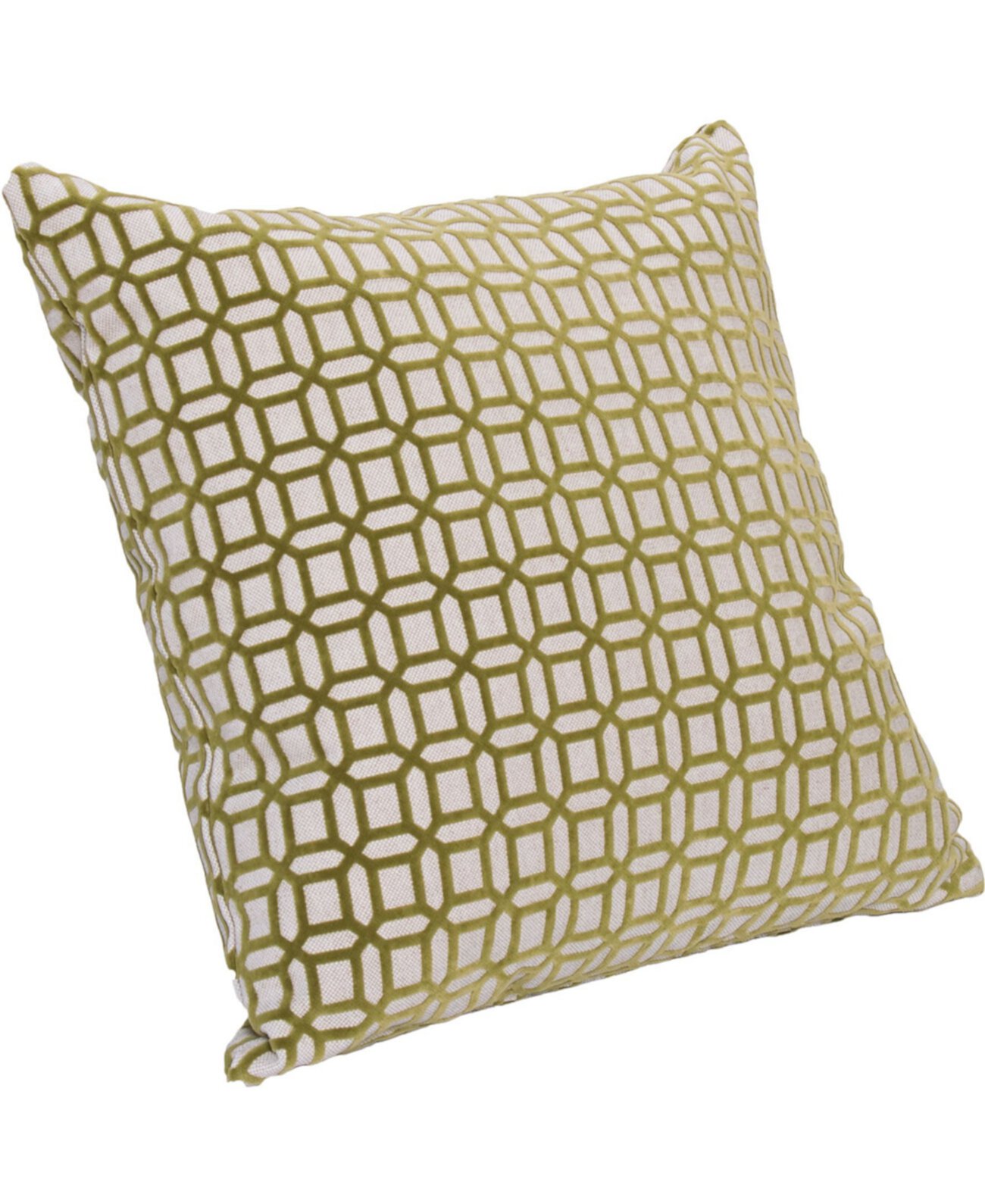 Дизайнерская декоративная подушка Bottega Citron Geometric 16 дюймов Siscovers