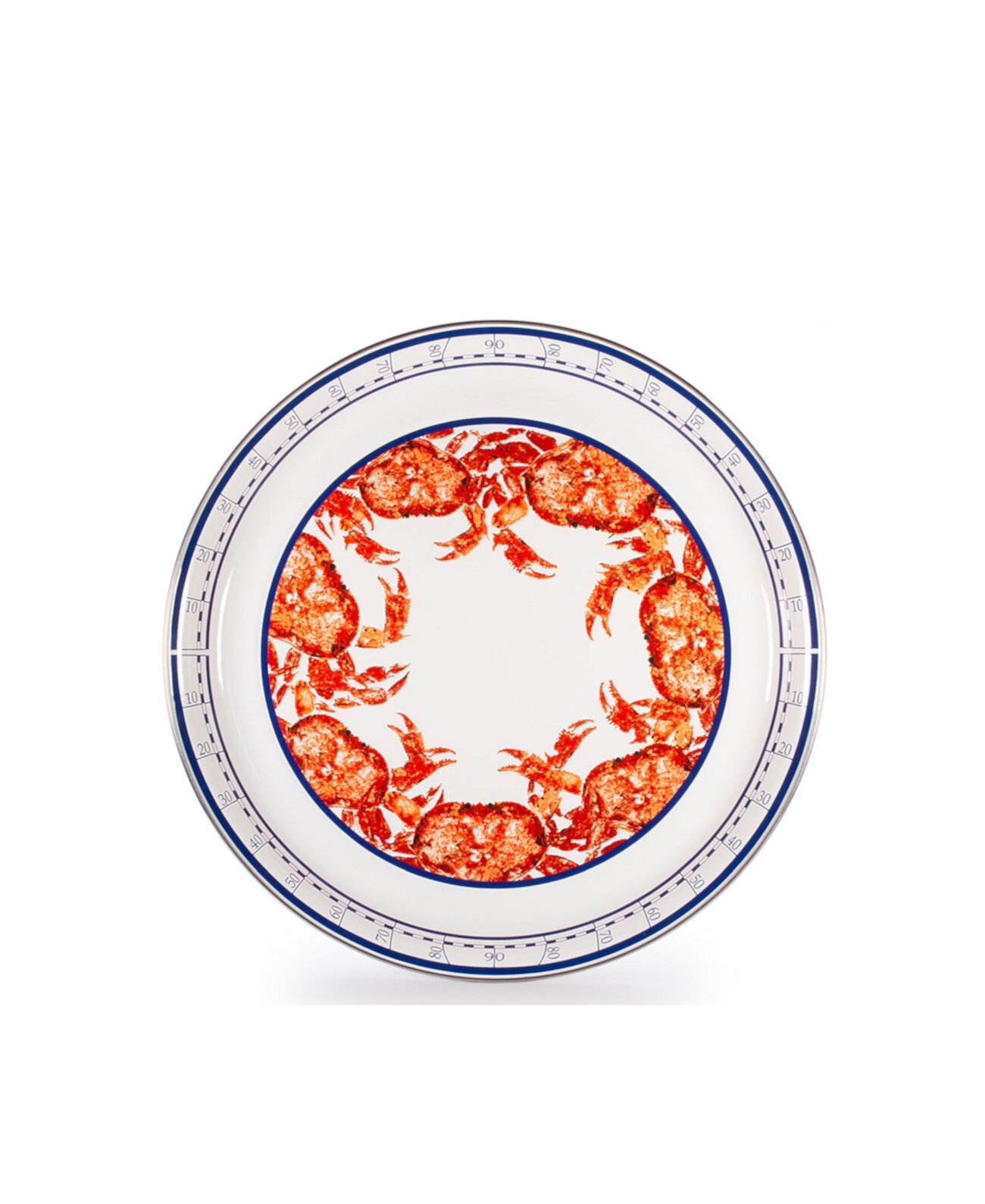 Коллекция эмалированной посуды Crab House Сервировочный поднос 15,5 " Golden Rabbit