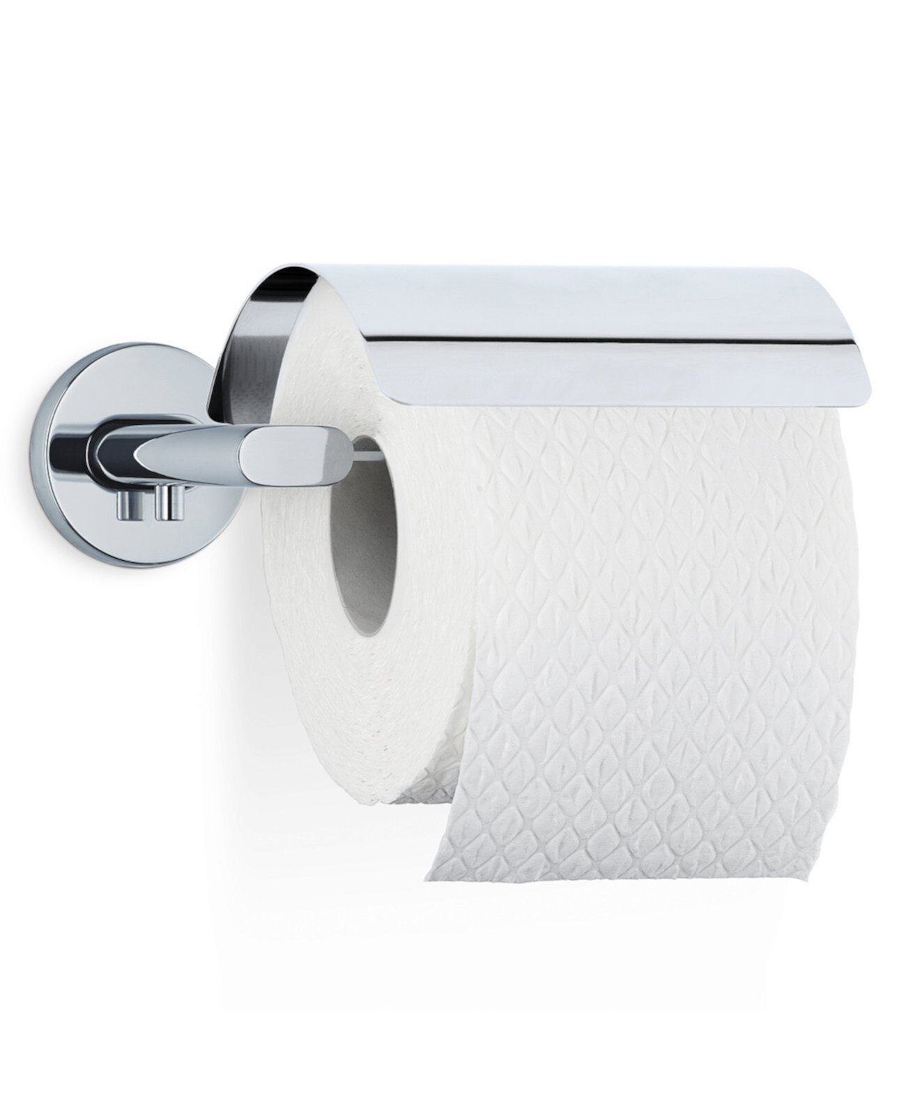Настенный держатель для туалетной бумаги с крышкой - полированный - Areo Blomus