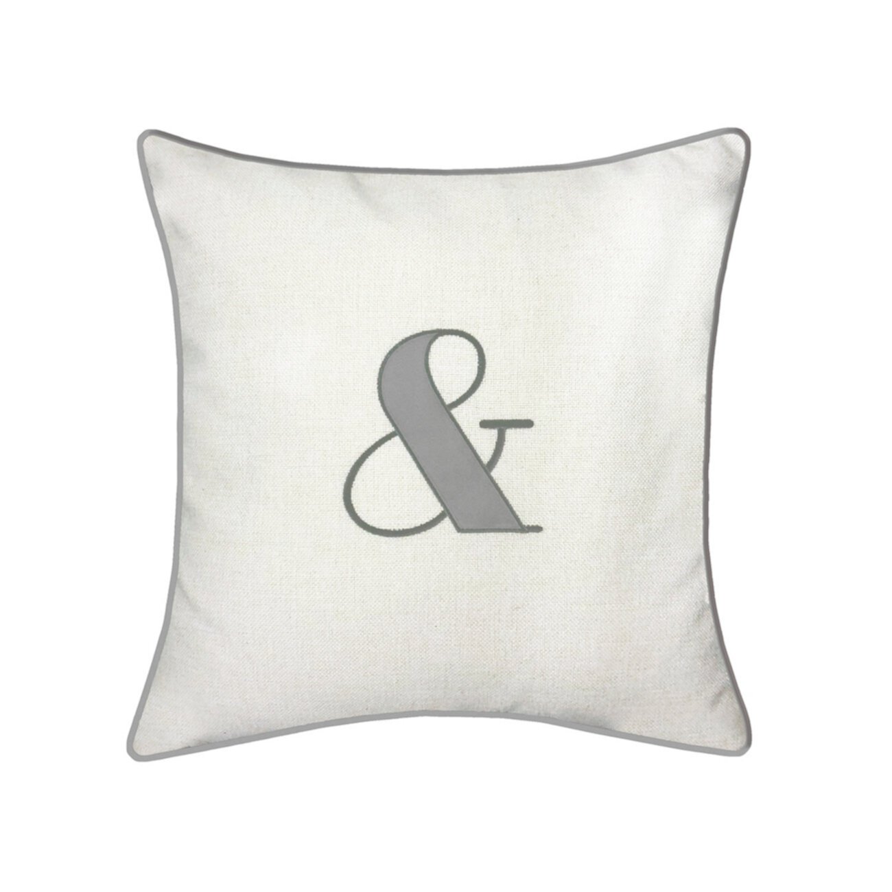 Праздничная подушка с вышивкой и аппликацией "&" Edie@Home