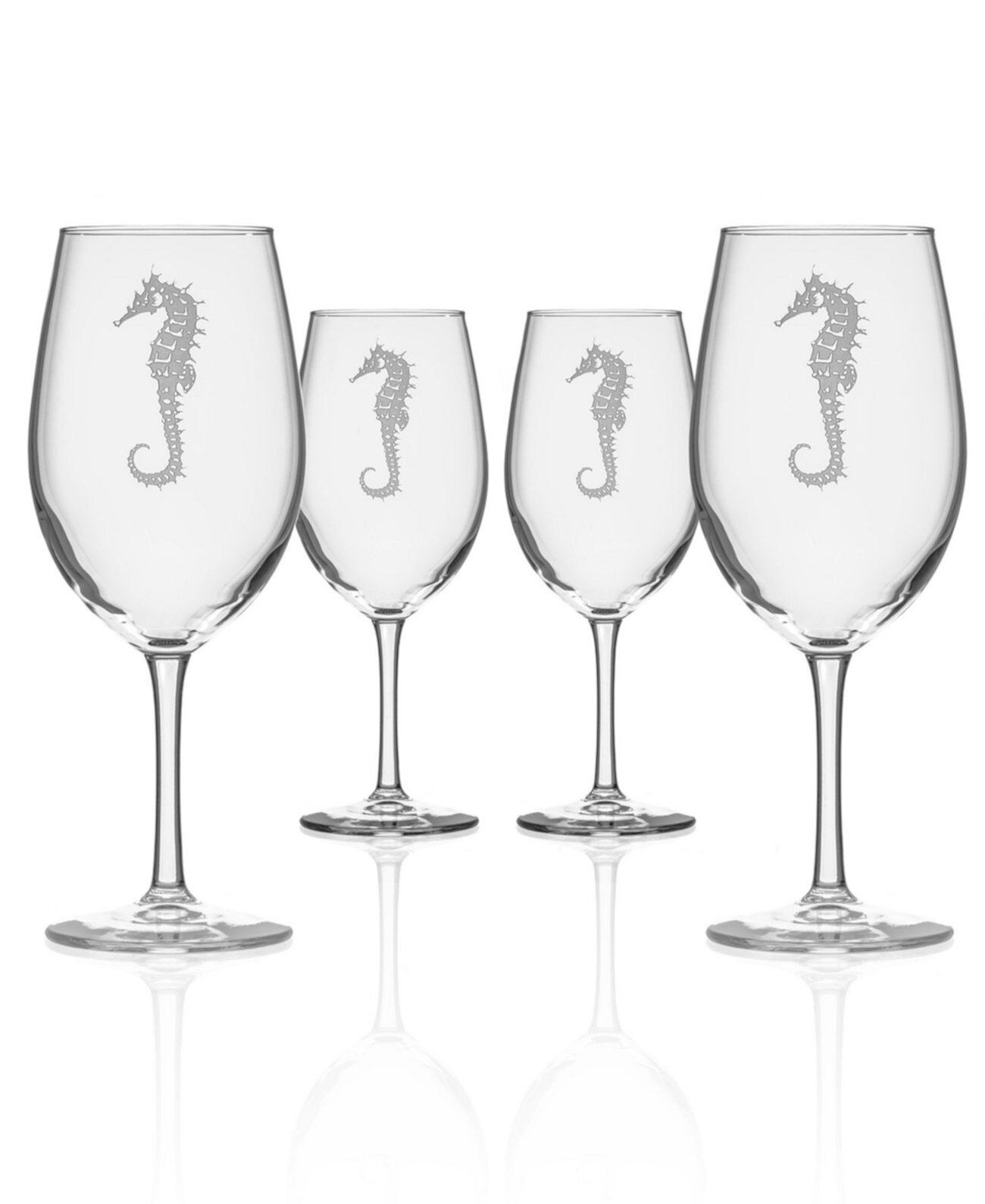Универсальный бокал для вина Seahorse 18 унций - набор из 4 бокалов Rolf Glass