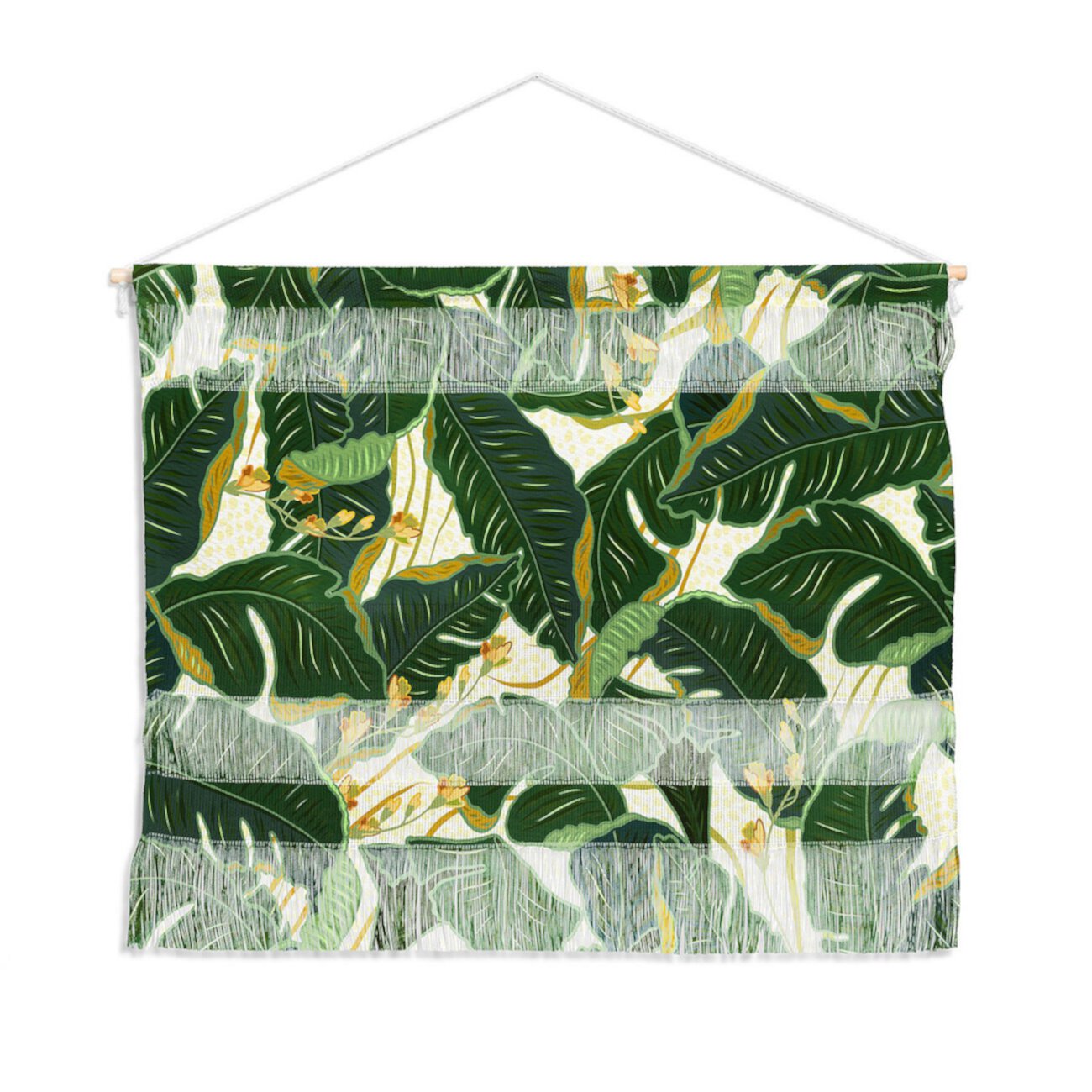 Ивета Аболина Настенный пейзаж в стиле джунглей в горошек, 22 "x16" Deny Designs