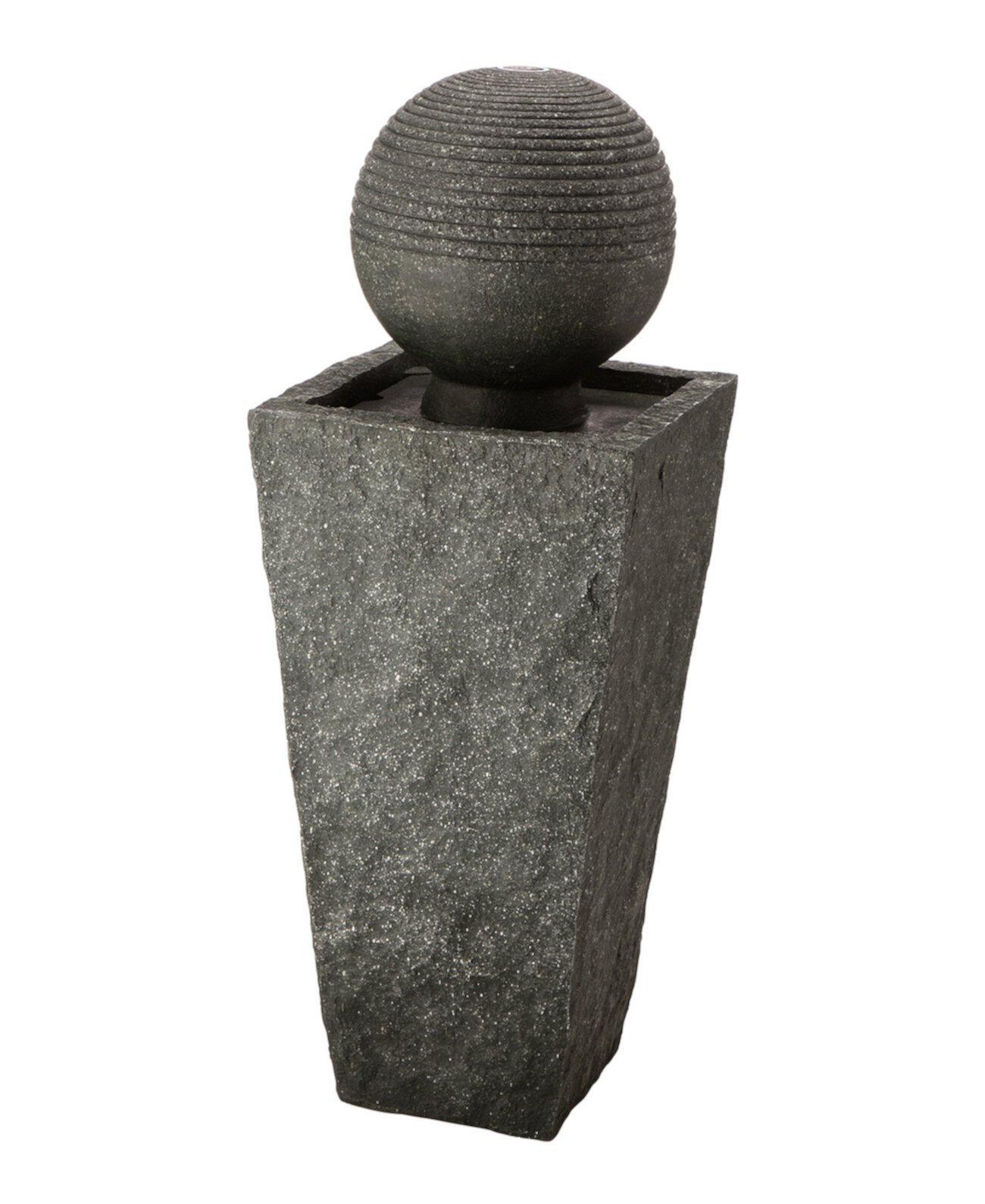 62 730. Stone Sphere Pedestal Art.