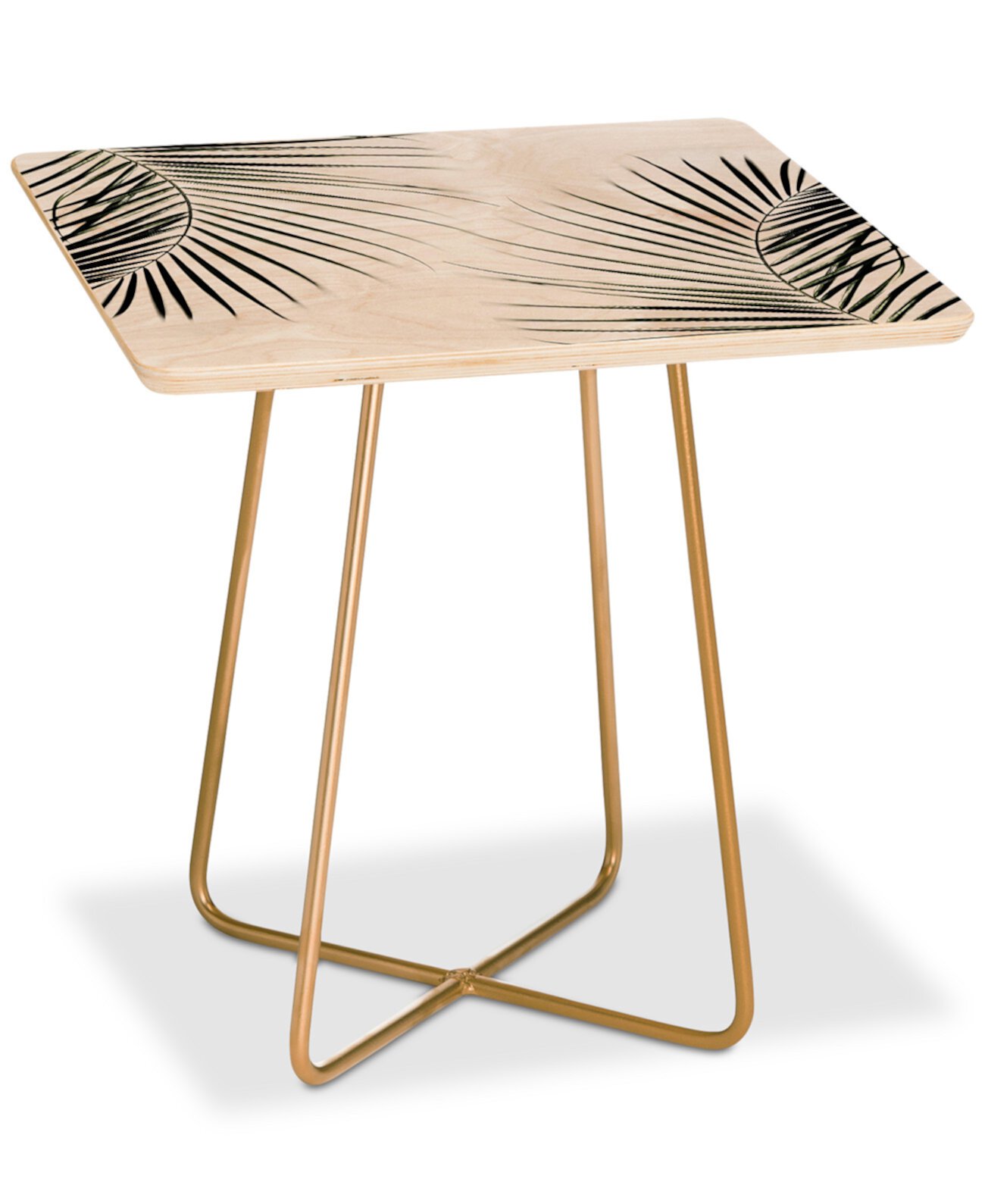 Квадратный столик Mareike Boehmer с пальмовыми листьями Deny Designs