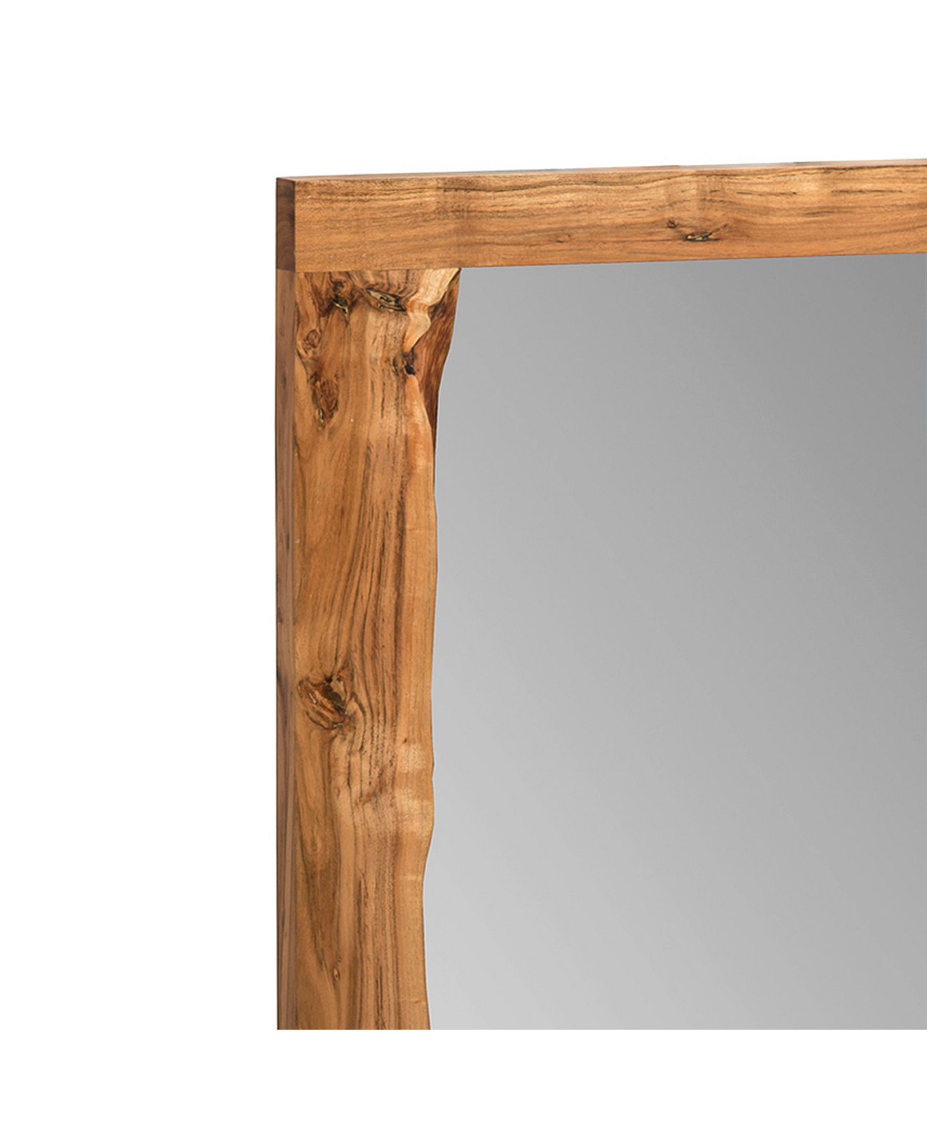 Зеркало 48 дюймов из альпийского натурального дерева с живой кромкой Alaterre