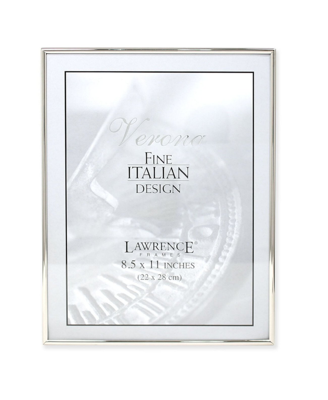 Металлическая рамка для фотографий Simply Silver - 8,5 x 11 дюймов Lawrence Frames