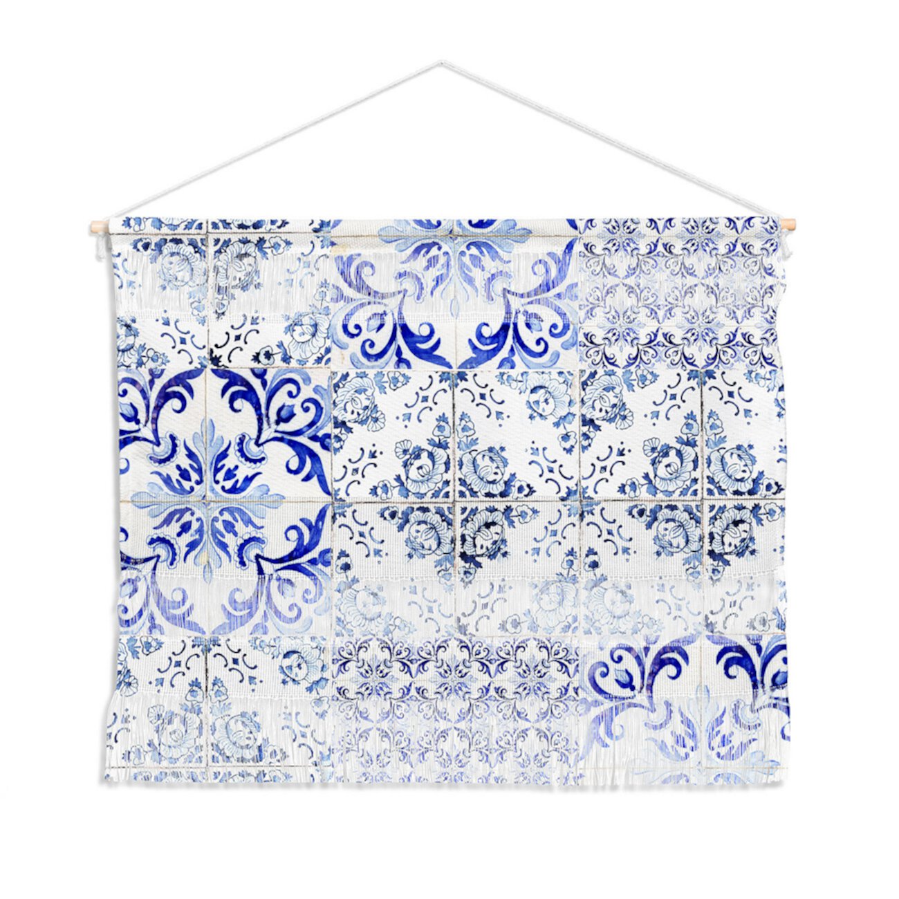 Ingrid Beddoes Portuguese Azulejos Настенный пейзаж, 22 x 16 дюймов Deny Designs