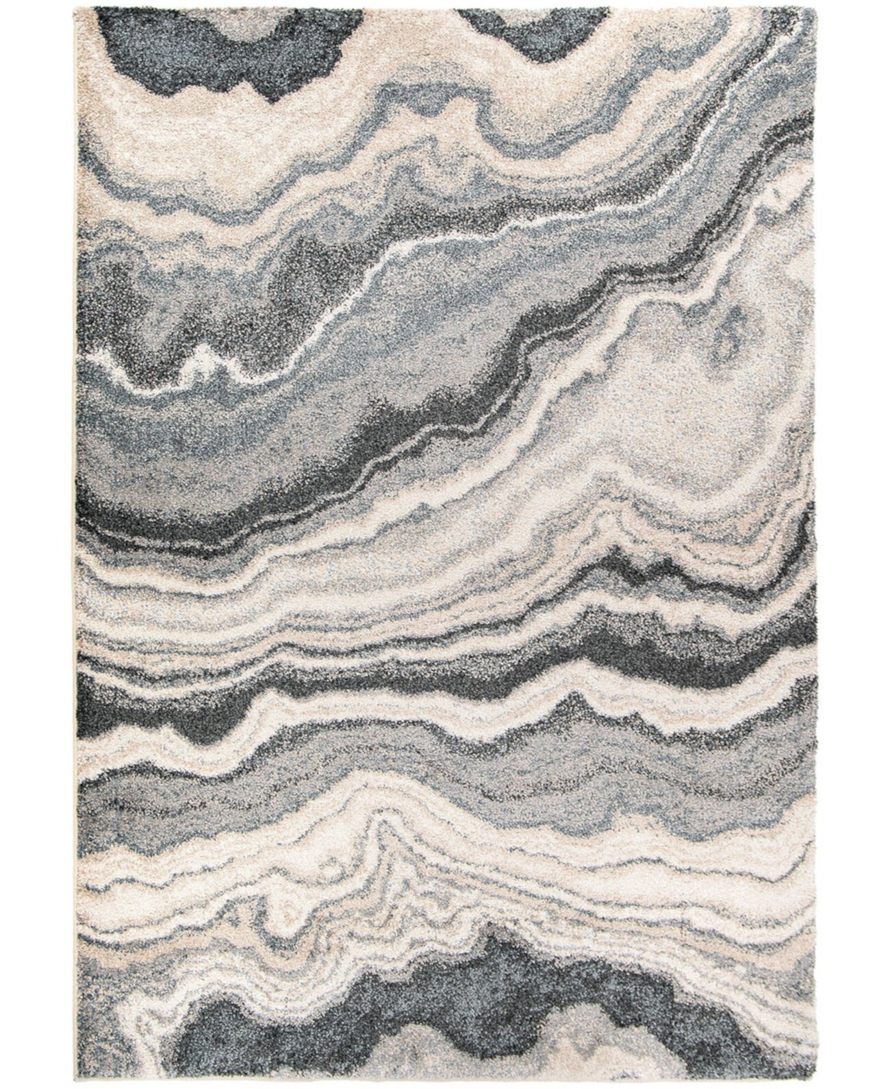 Mystical Cascade Taupe Inkwell 5'3" x 7'6" Area Rug Orian Rugs