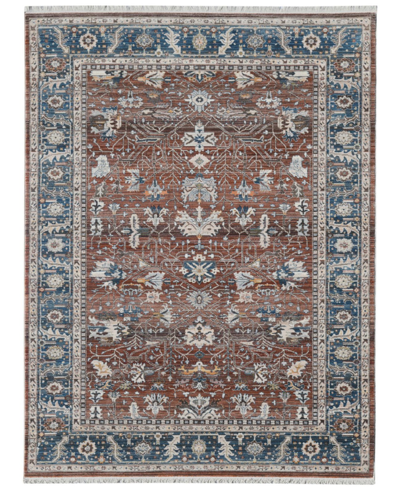 Коврик Arcadia, красный/темно-синий, 60x90 см, в традиционном интерьерном стиле Amer Rugs