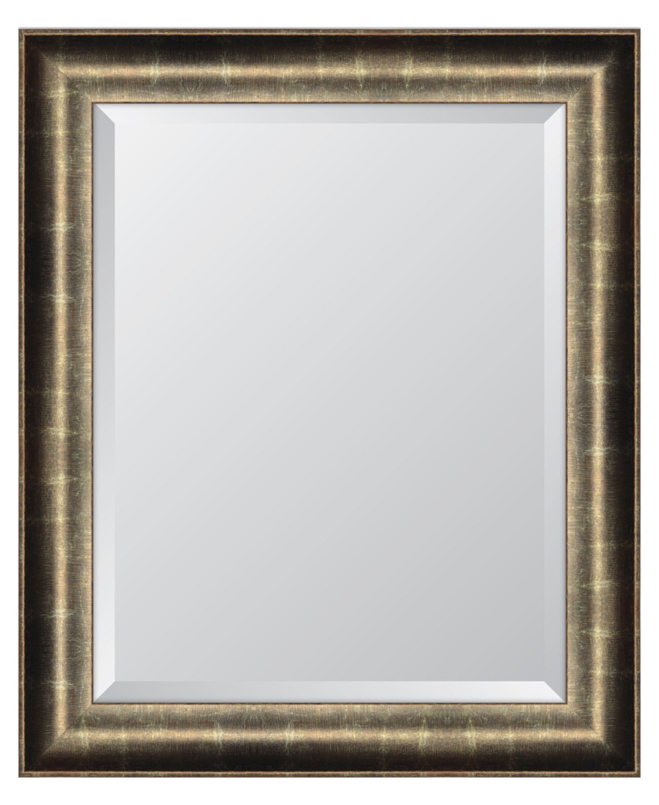 Зеркало в серебряной оксидной раме — 29 x 35 x 2 дюйма Melissa Van Hise